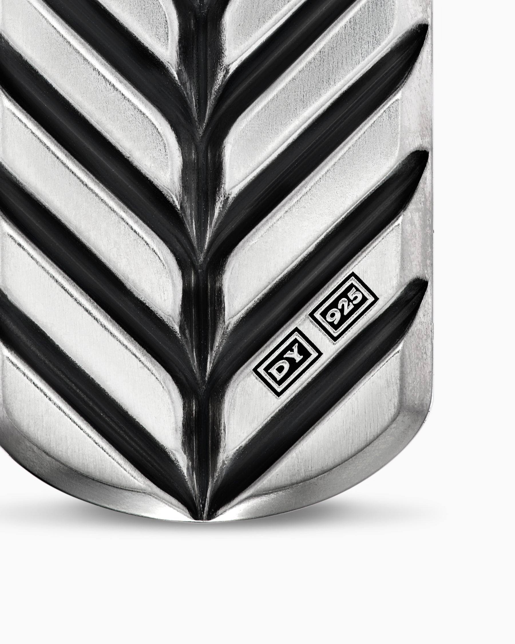 Chevron Tag in Sterling Silver with Lapis Lazuli, 27mm - Image 6