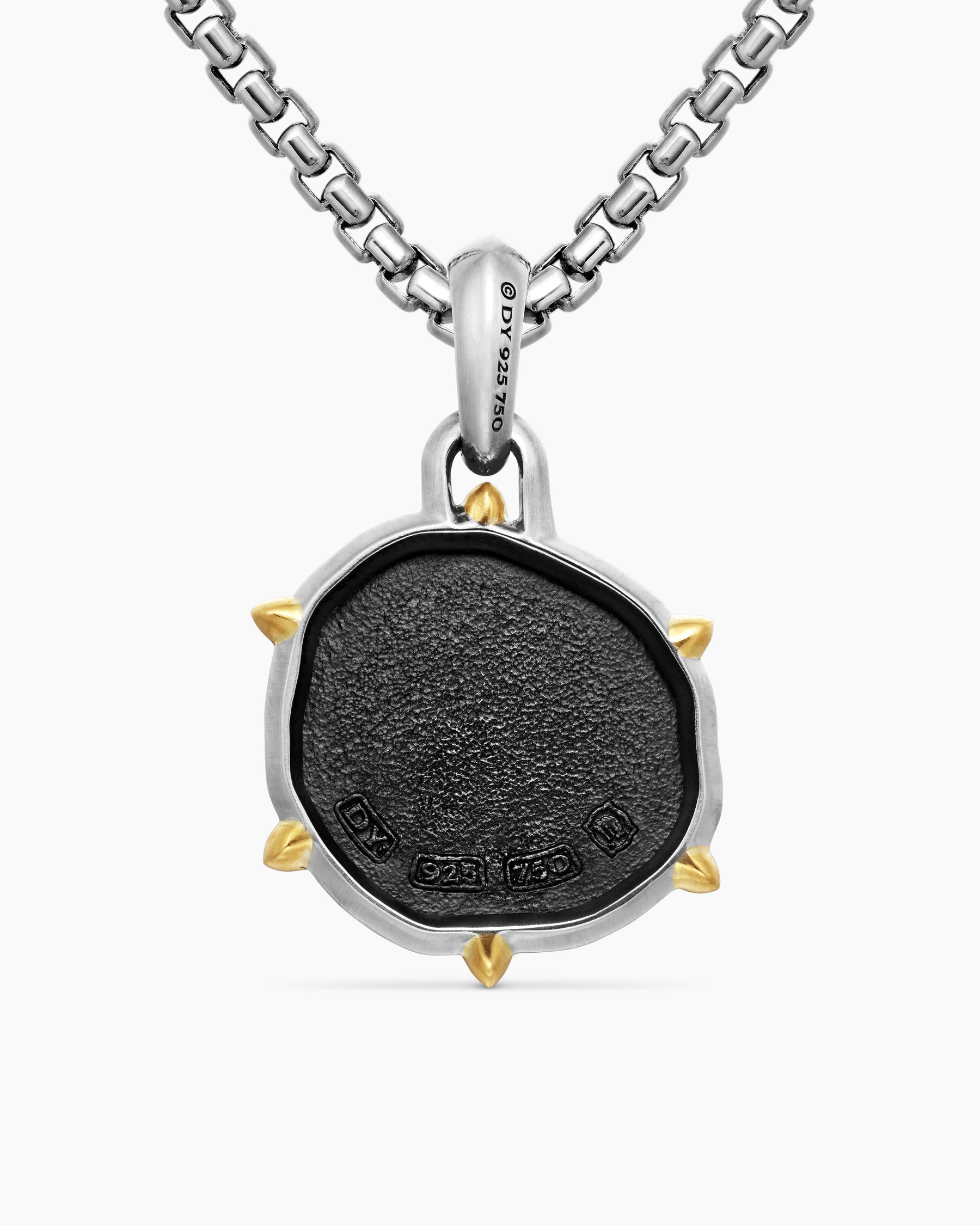 Virgo Amulet in Sterling Silver with 18K Yellow Gold, 23mm - Image 4