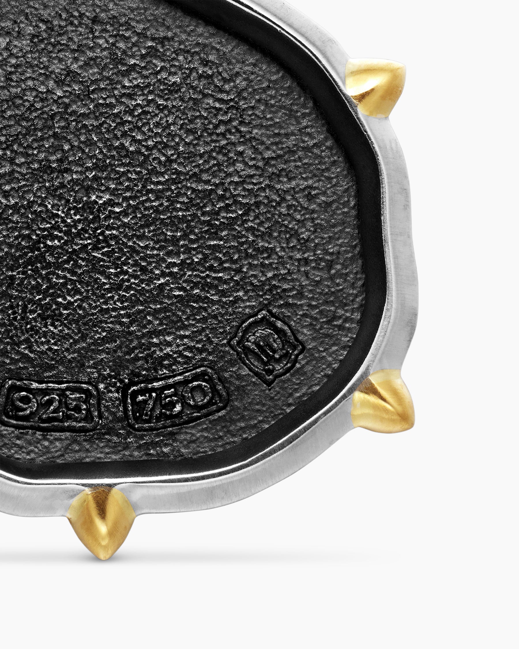 Virgo Amulet in Sterling Silver with 18K Yellow Gold, 23mm - Image 6