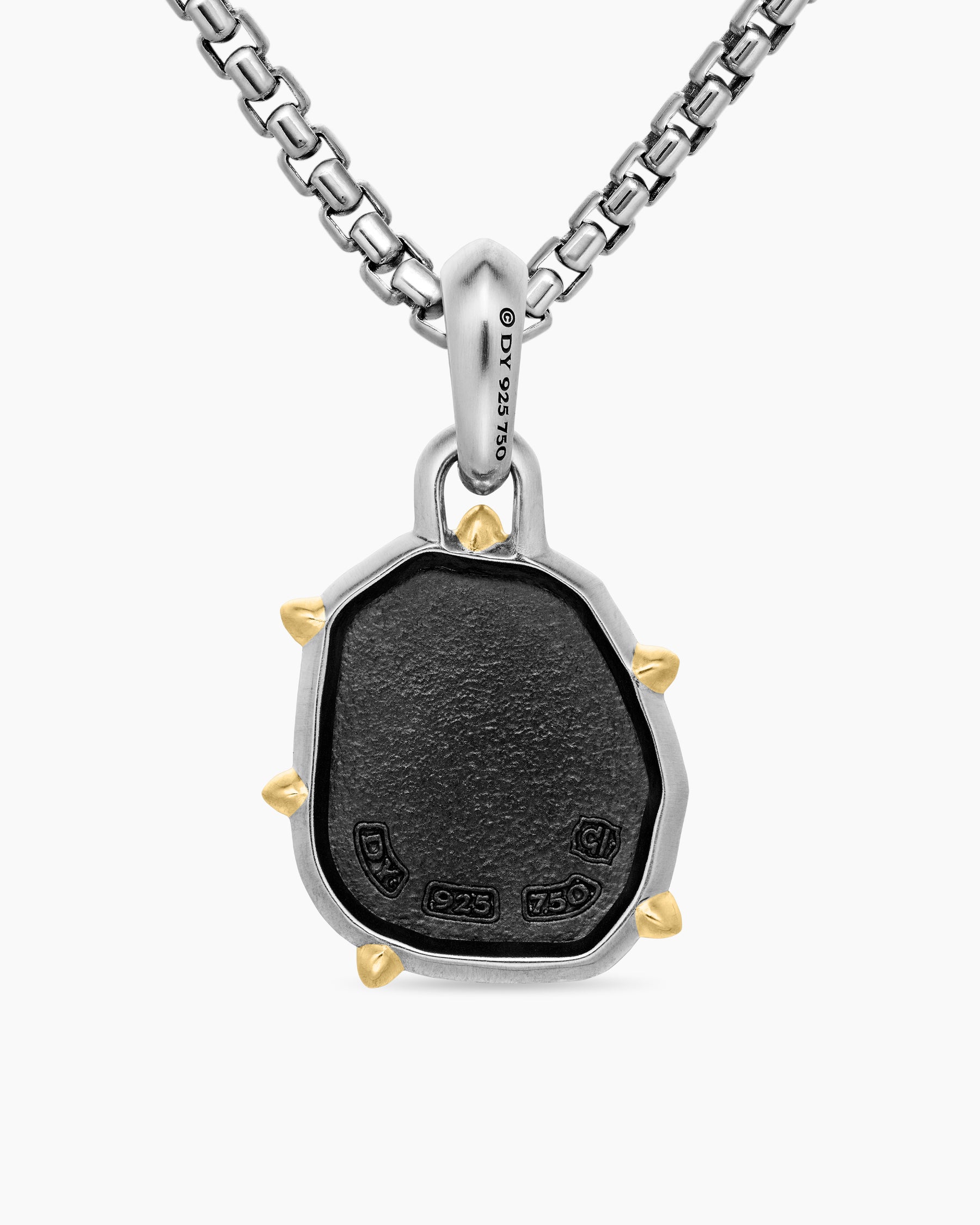 Libra Amulet in Sterling Silver with 18K Yellow Gold, 23mm - Image 4