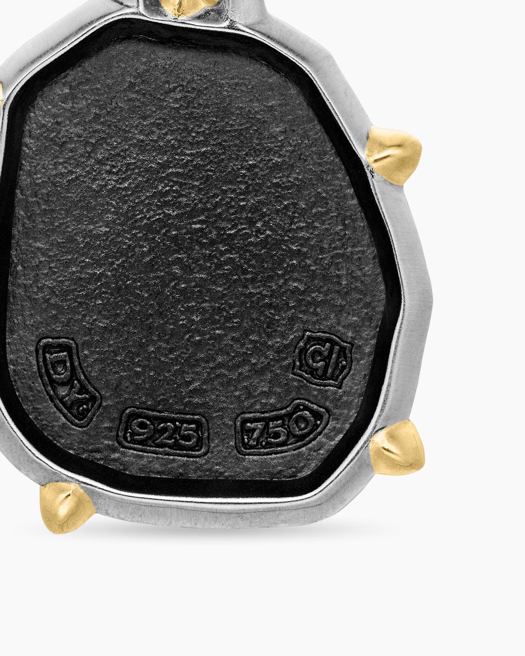 Libra Amulet in Sterling Silver with 18K Yellow Gold, 23mm - Image 6