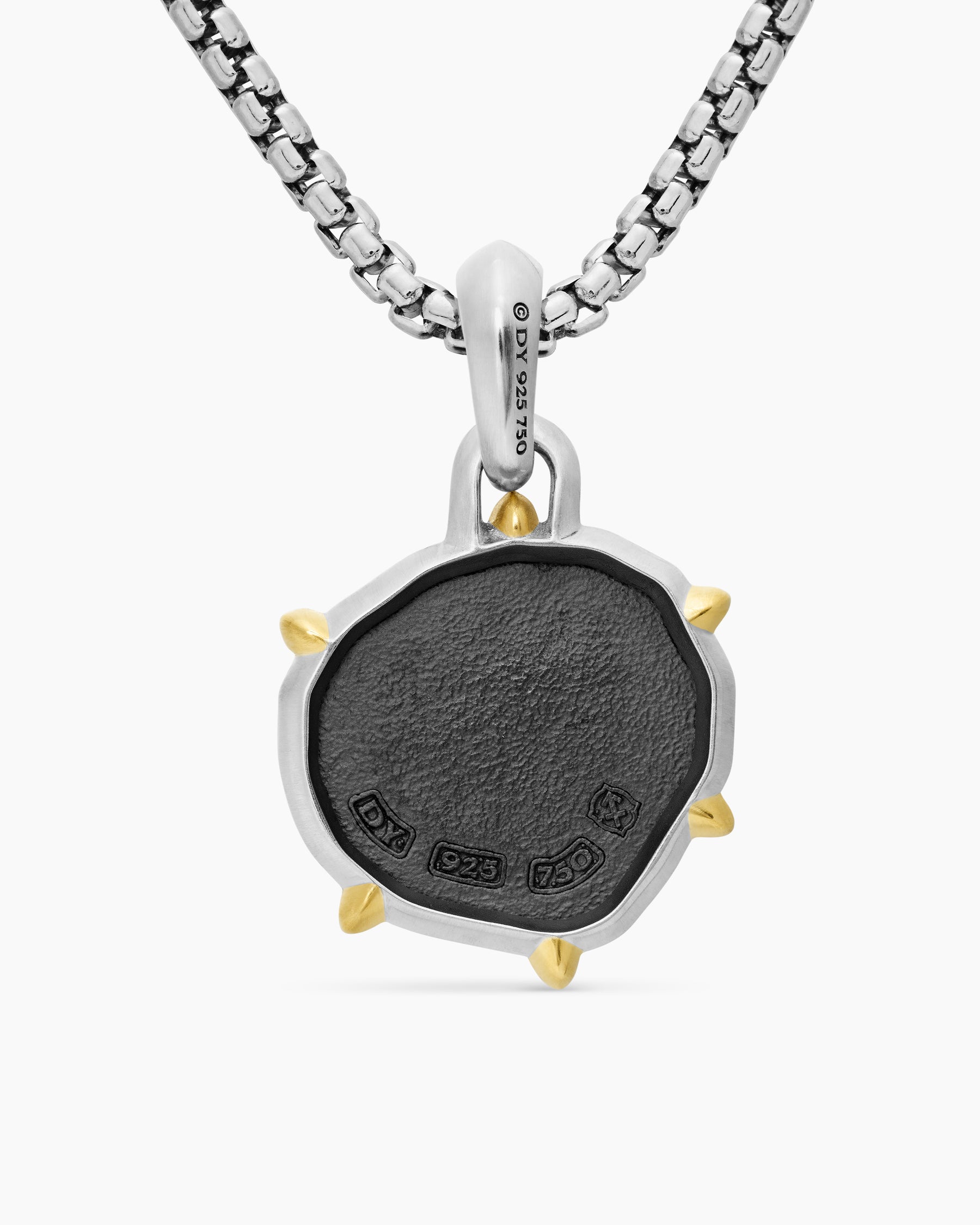 Sagittarius Amulet in Sterling Silver with 18K Yellow Gold, 23mm - Image 4