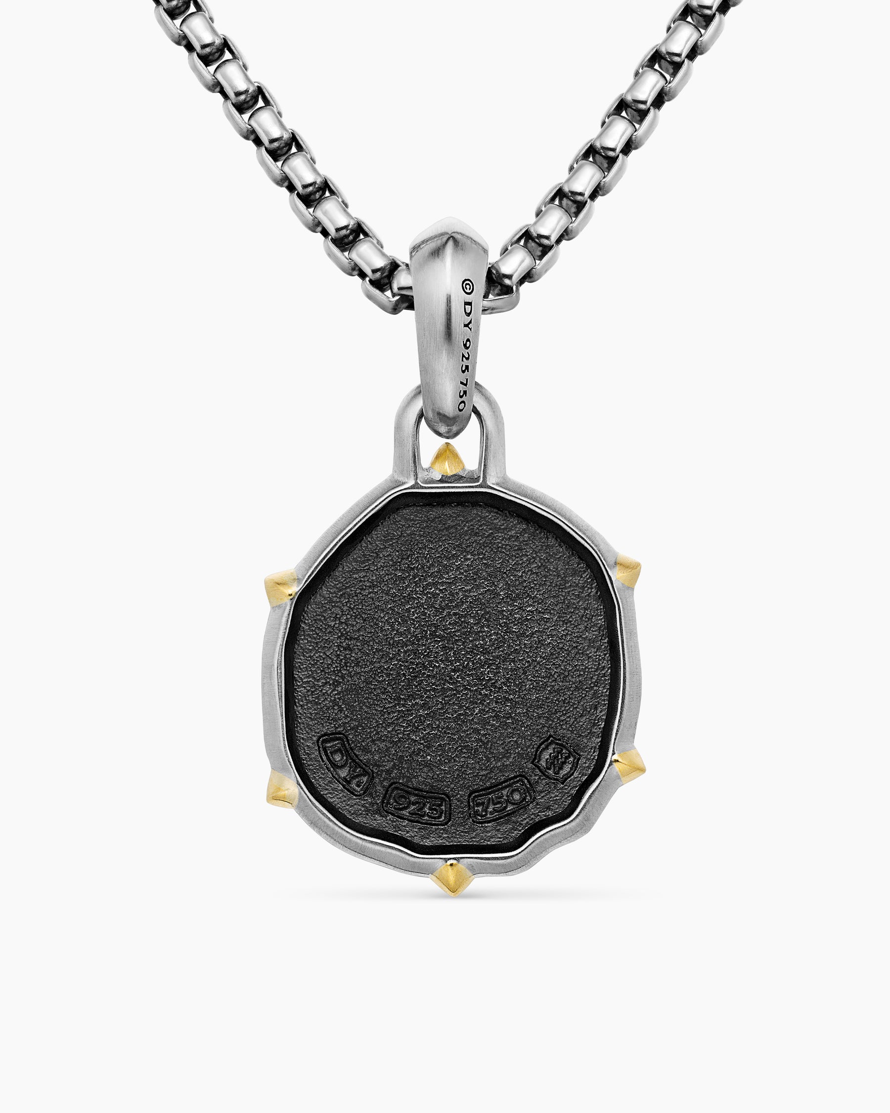 Aquarius Amulet in Sterling Silver with 18K Yellow Gold, 23mm - Image 4