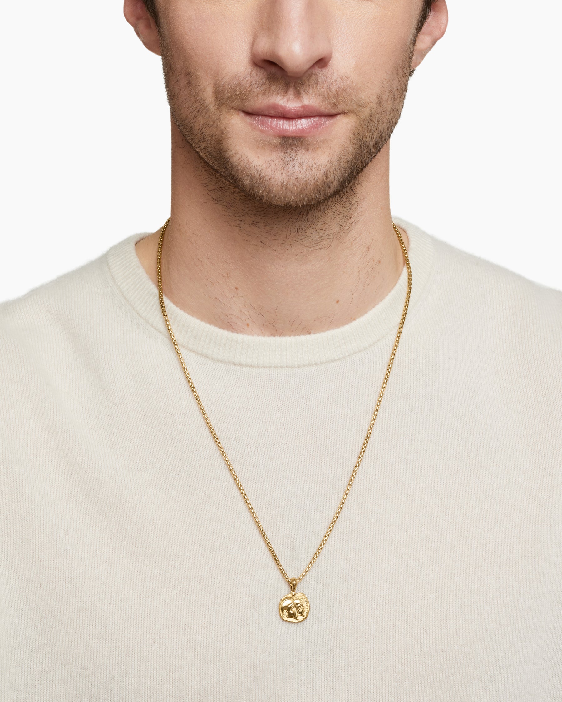 Gemini Amulet in 18K Yellow Gold, 17mm - Image 7