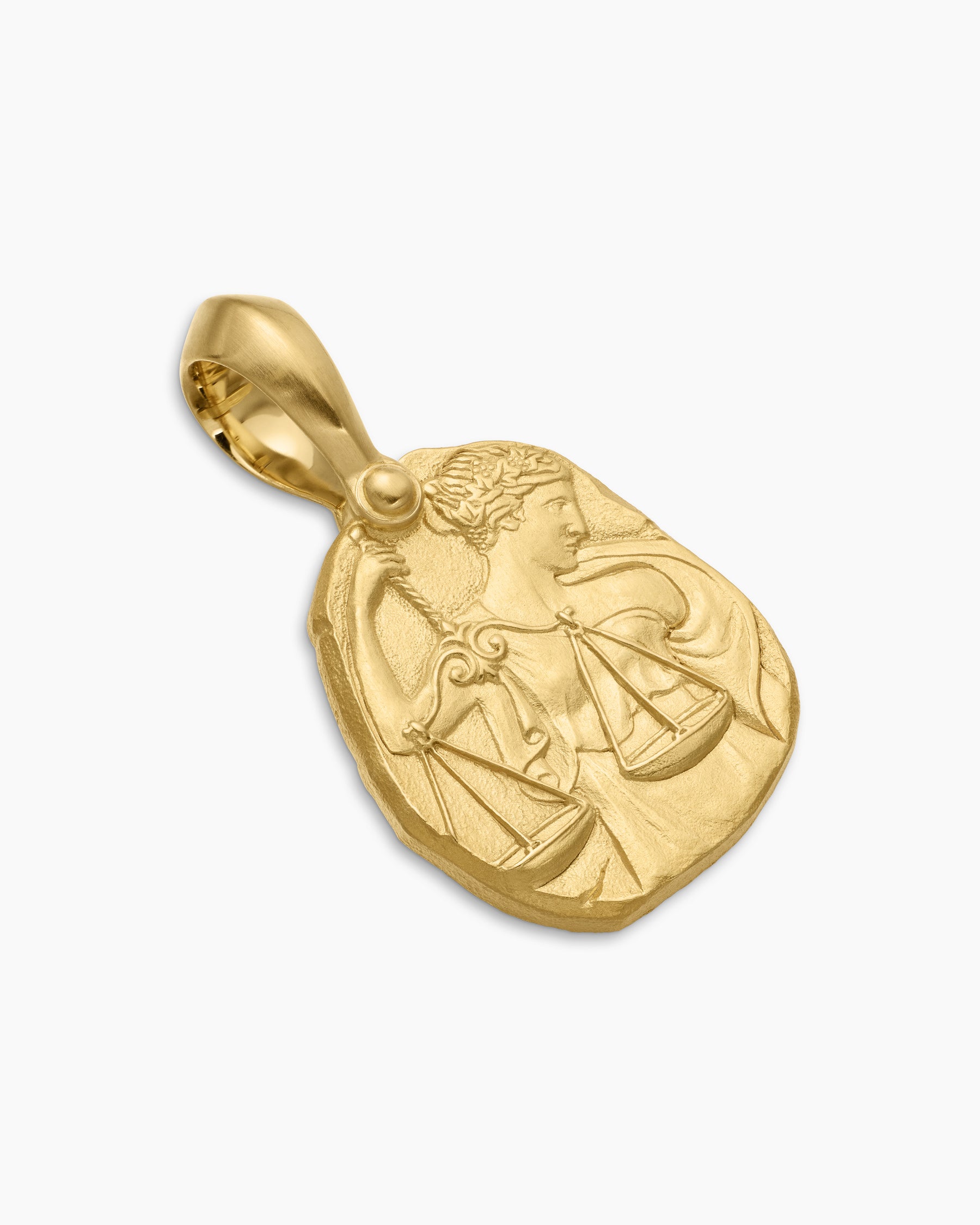 Libra Amulet in 18K Yellow Gold, 17mm - Image 3
