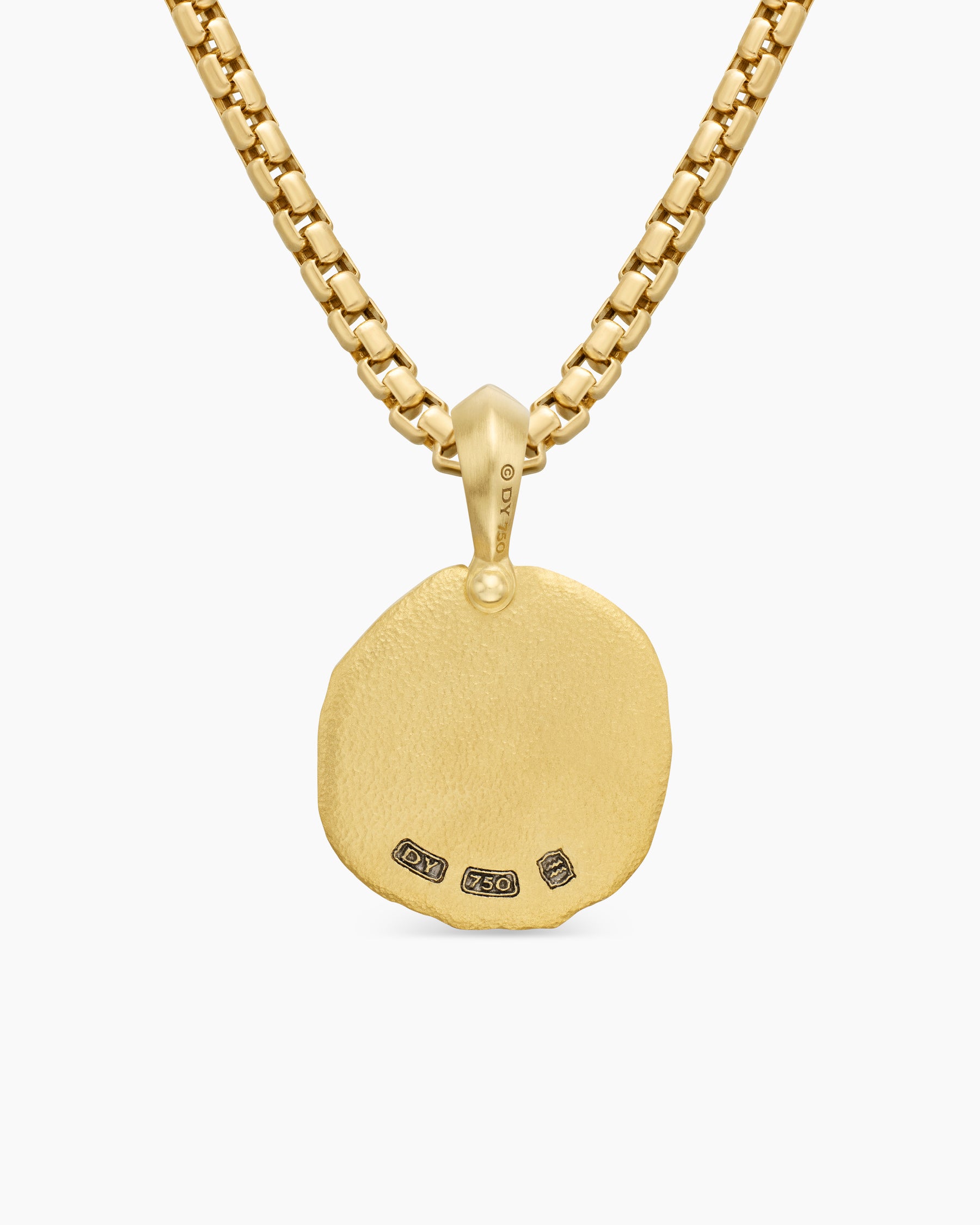 Aquarius Amulet in 18K Yellow Gold, 17mm - Image 4