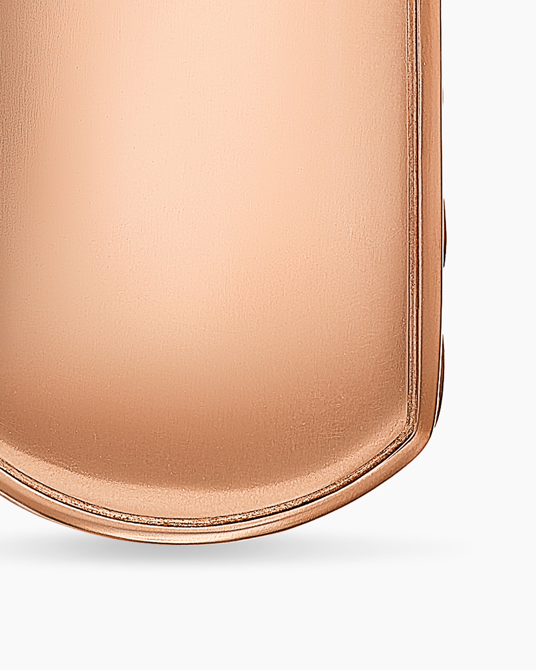 Sculpted Cable Tag in 18K Rose Gold, 27mm - Image 6