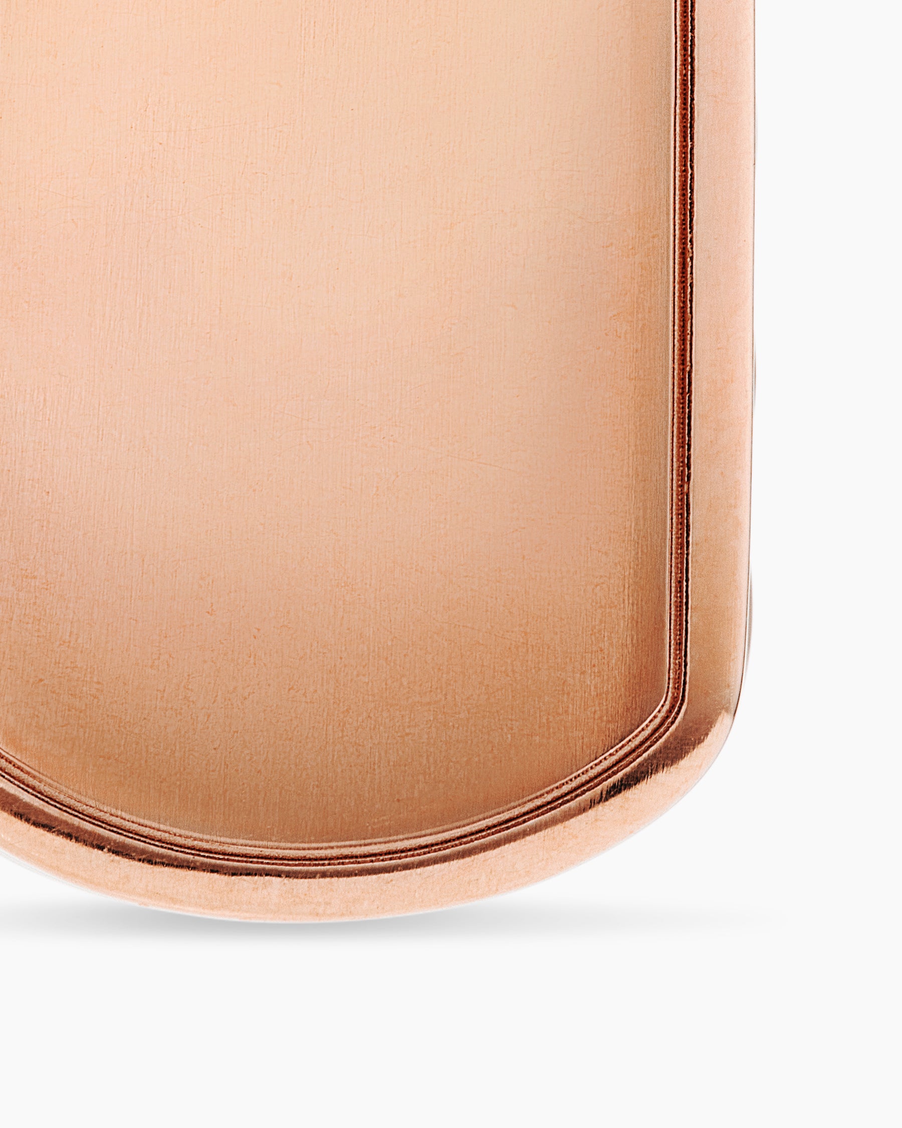 Sculpted Cable Tag in 18K Rose Gold with Cognac Diamonds, 27mm - Image 6