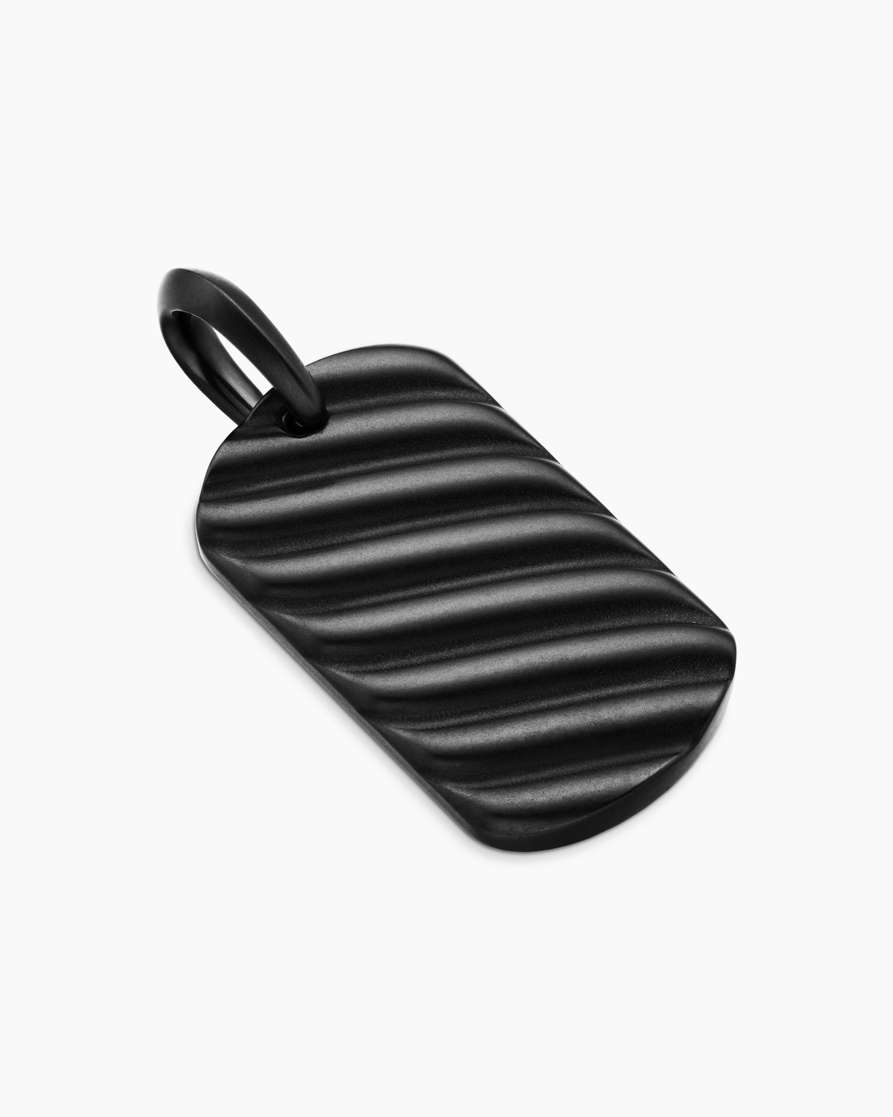 Sculpted Cable Tag in Black Titanium, 27mm - Image 3