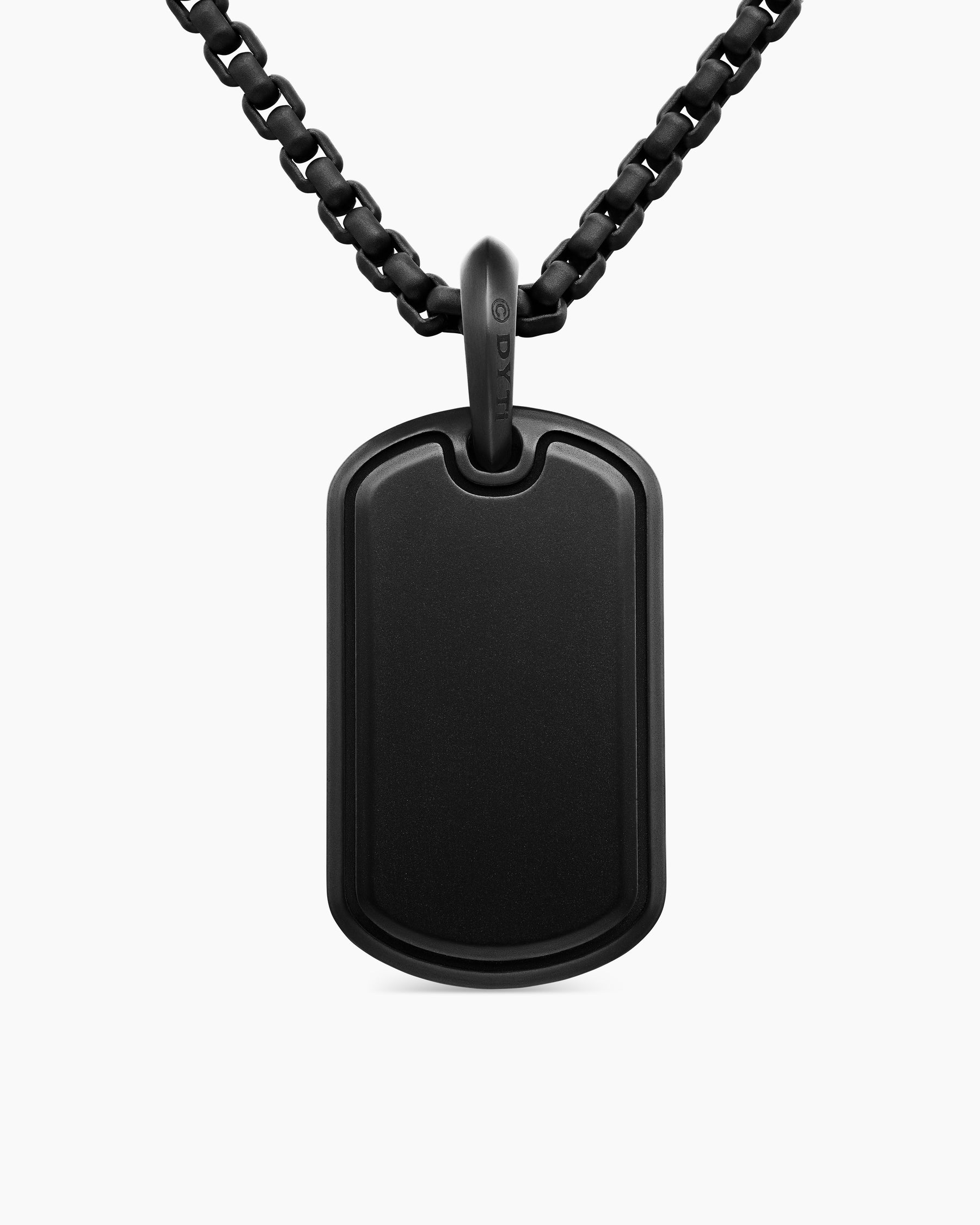 Sculpted Cable Tag in Black Titanium, 27mm - Image 4