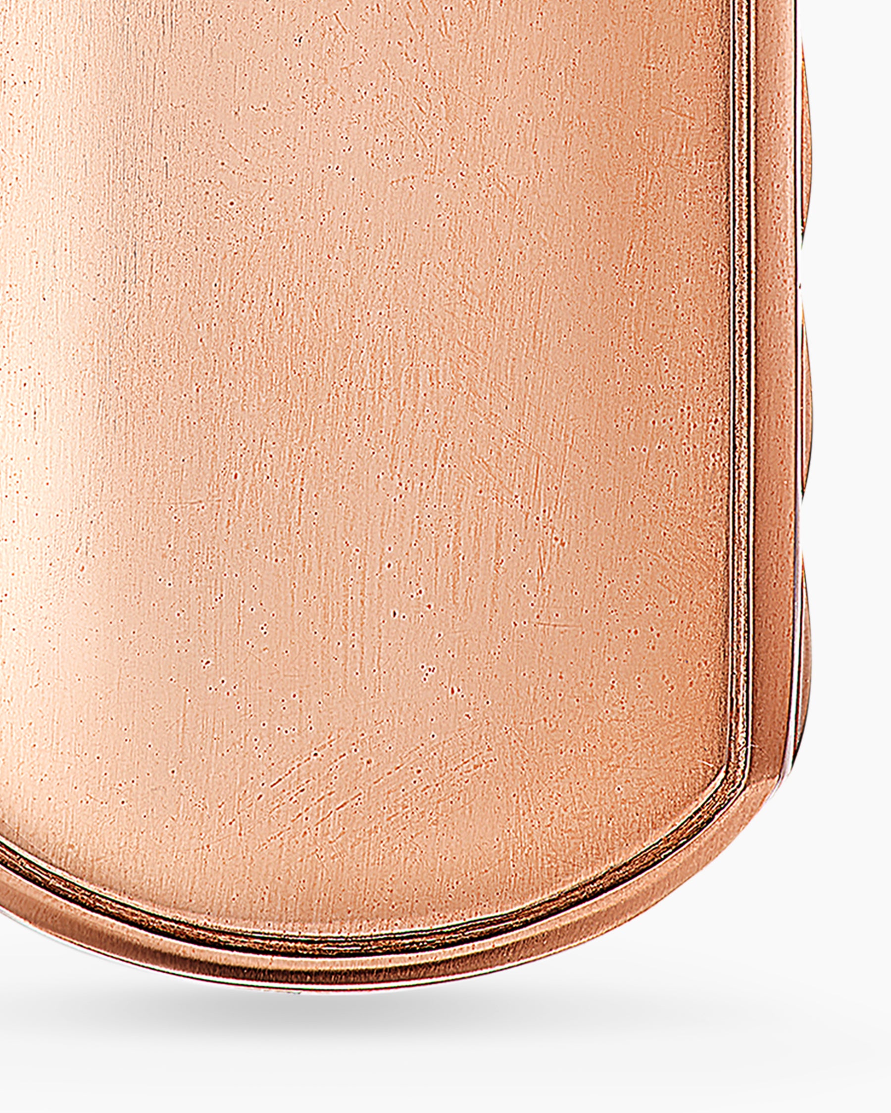 Sculpted Cable Tag in 18K Rose Gold, 35mm - Image 6