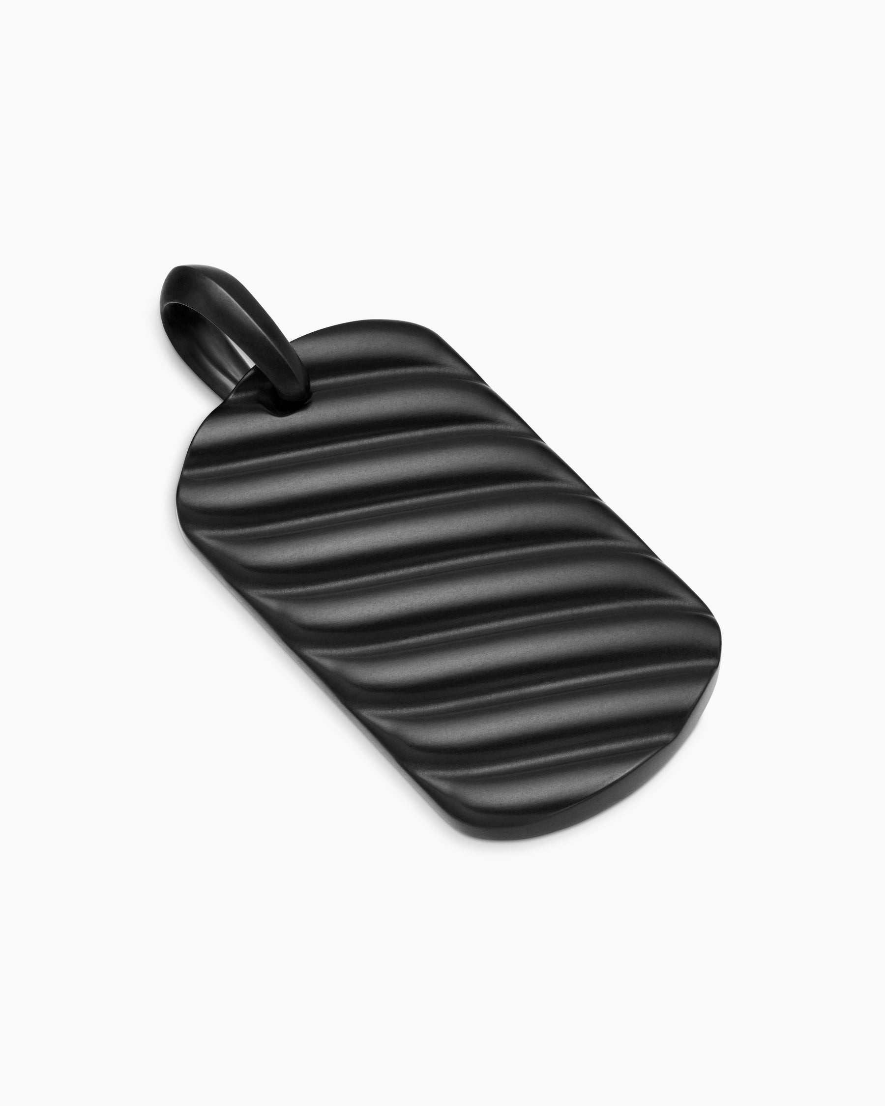 Sculpted Cable Tag in Black Titanium, 35mm - Image 3