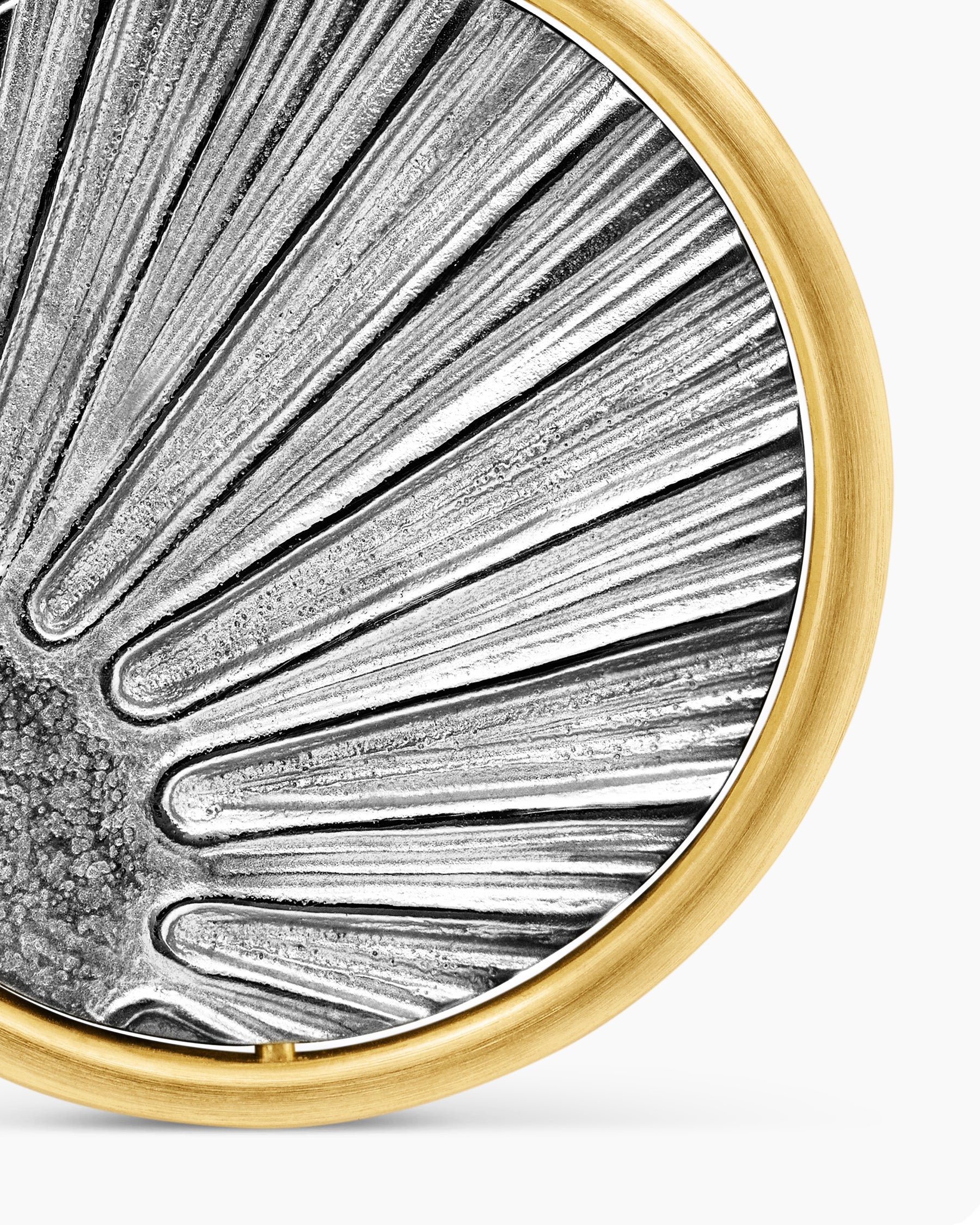 Storm Duality Amulet in Sterling Silver with 18K Yellow Gold, 23.6mm - Image 6