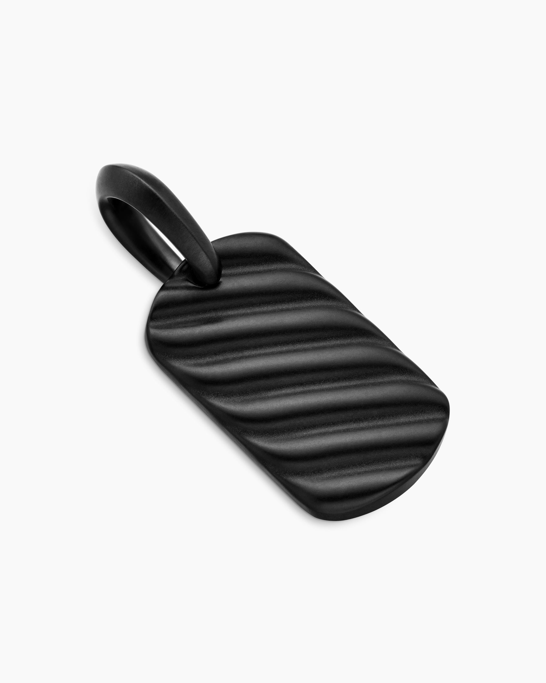 Sculpted Cable Tag in Black Titanium, 21mm - Image 3
