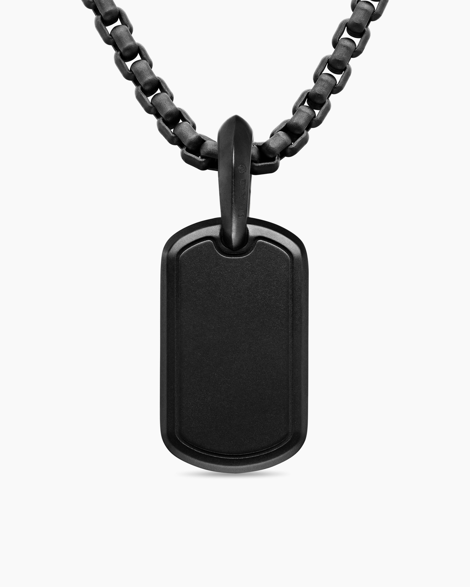 Sculpted Cable Tag in Black Titanium, 21mm - Image 4