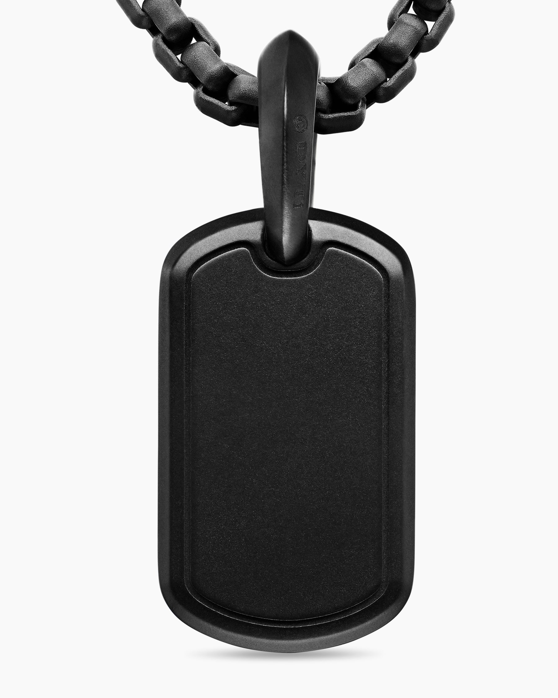 Sculpted Cable Tag in Black Titanium, 21mm - Image 6