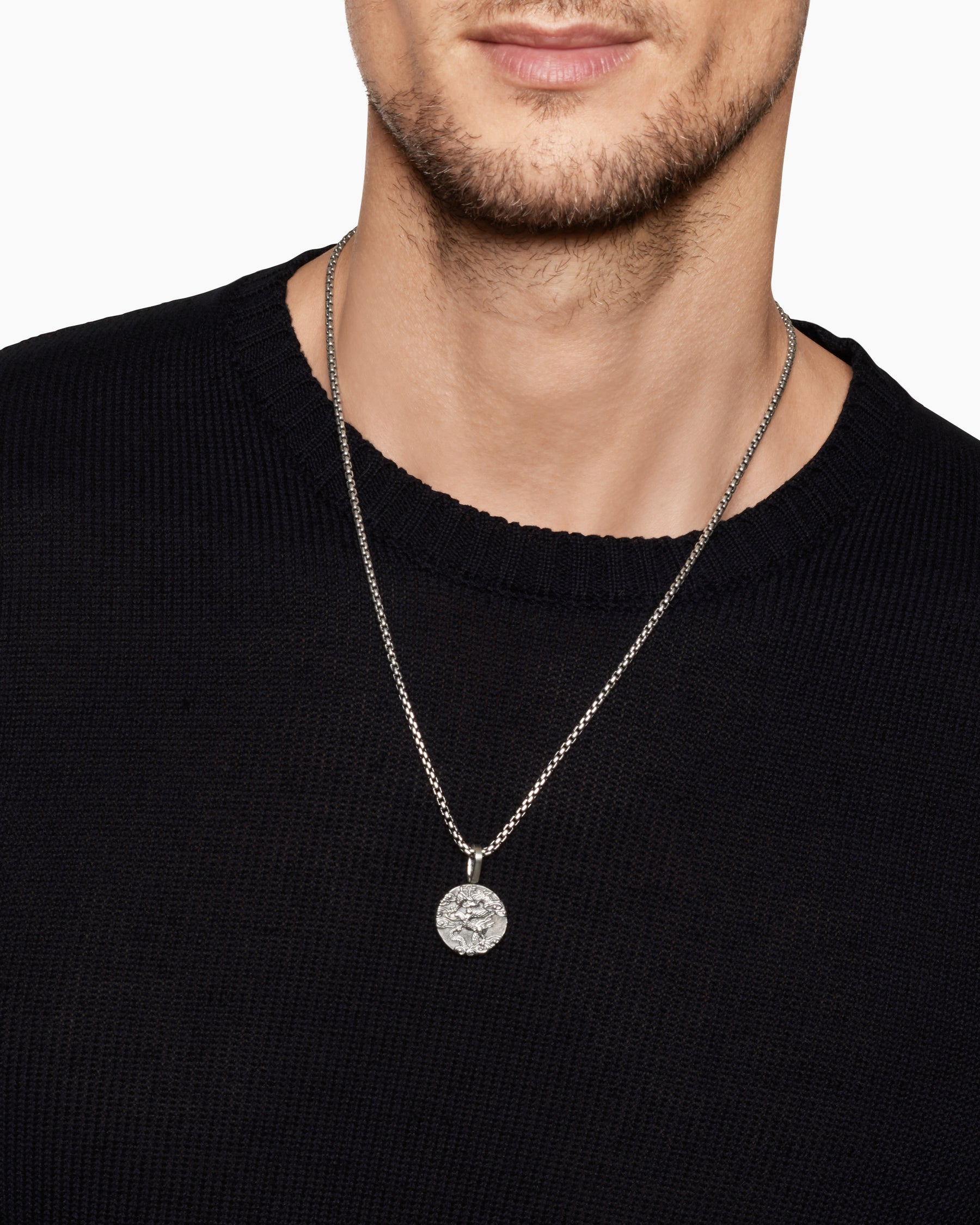 Dragon Amulet in Sterling Silver, 21mm - Image 7