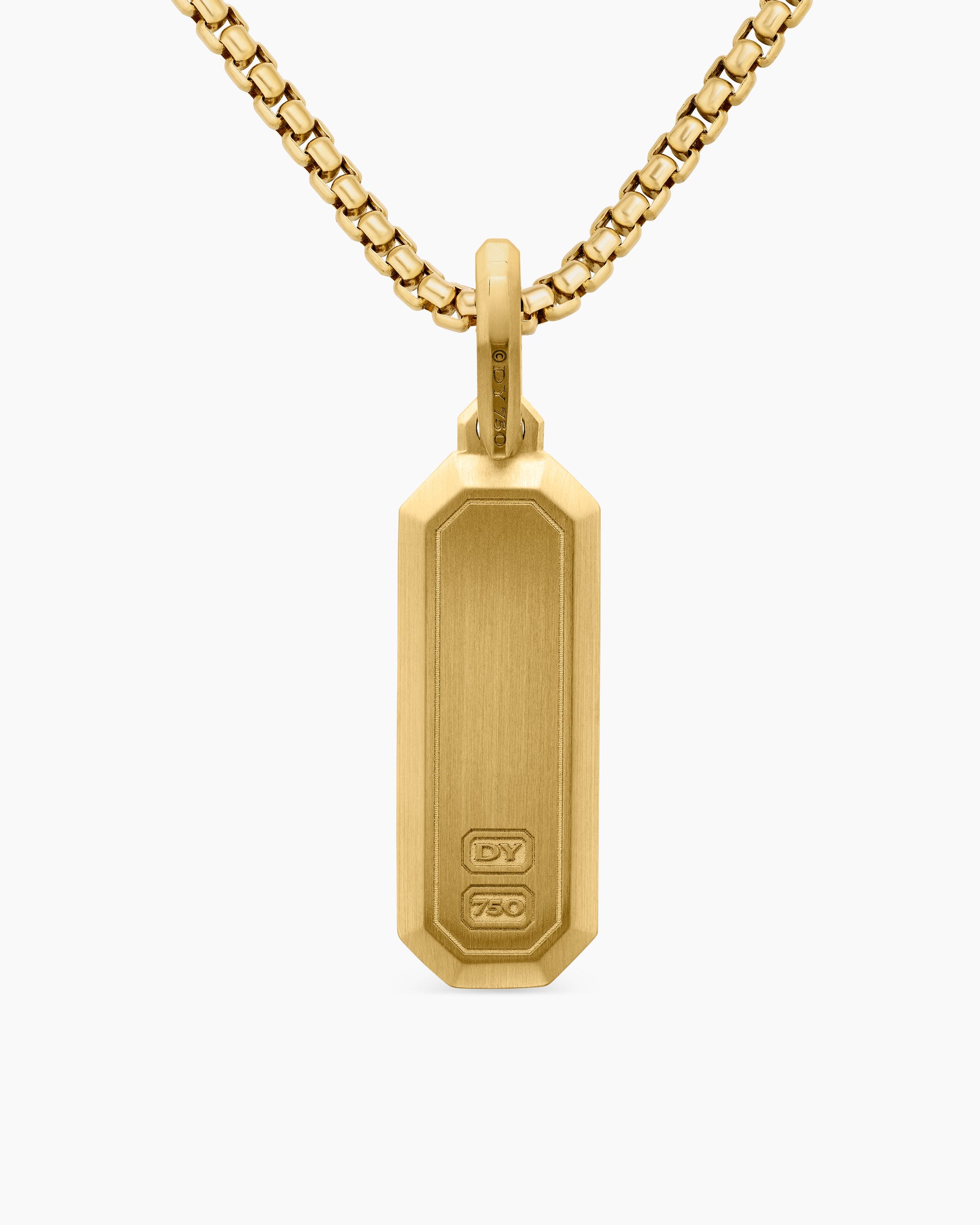 Streamline Amulet in 18K Yellow Gold, 28mm - Image 4
