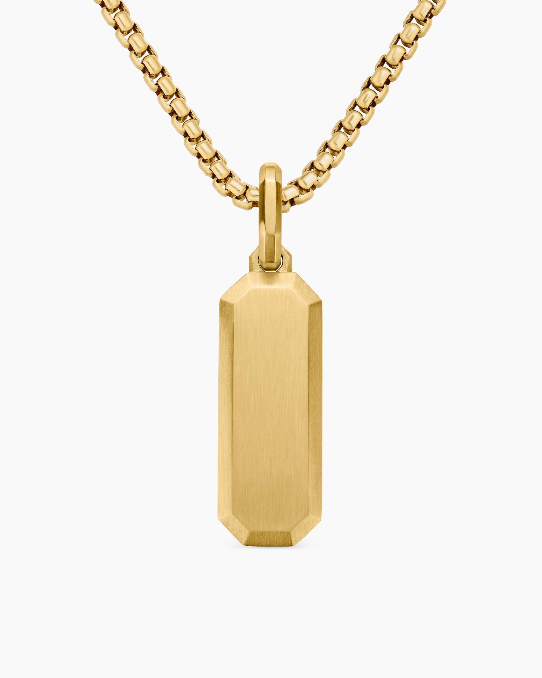Streamline Amulet in 18K Yellow Gold, 28mm