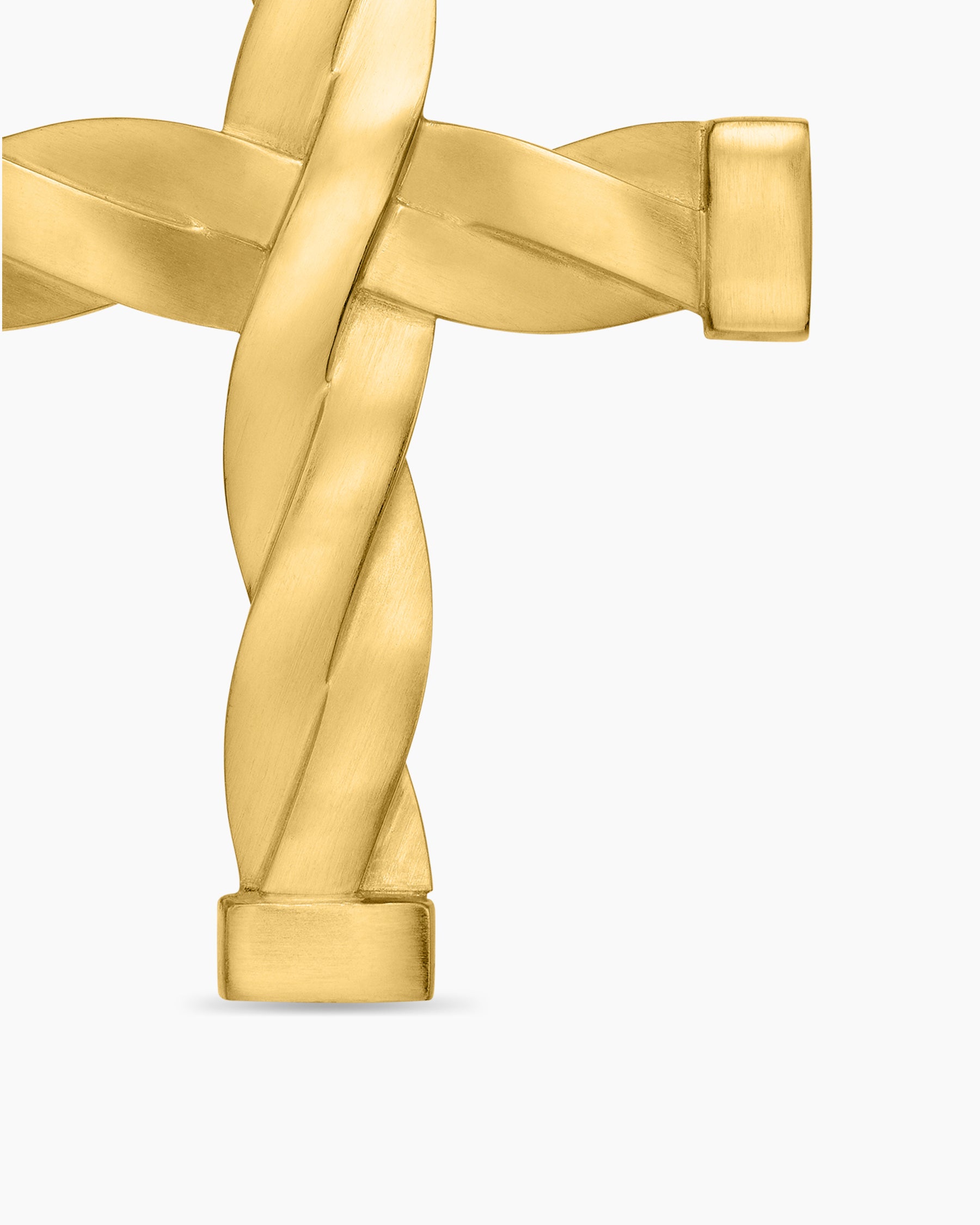 DY Helios Cross Pendant in 18K Yellow Gold, 36mm - Image 5