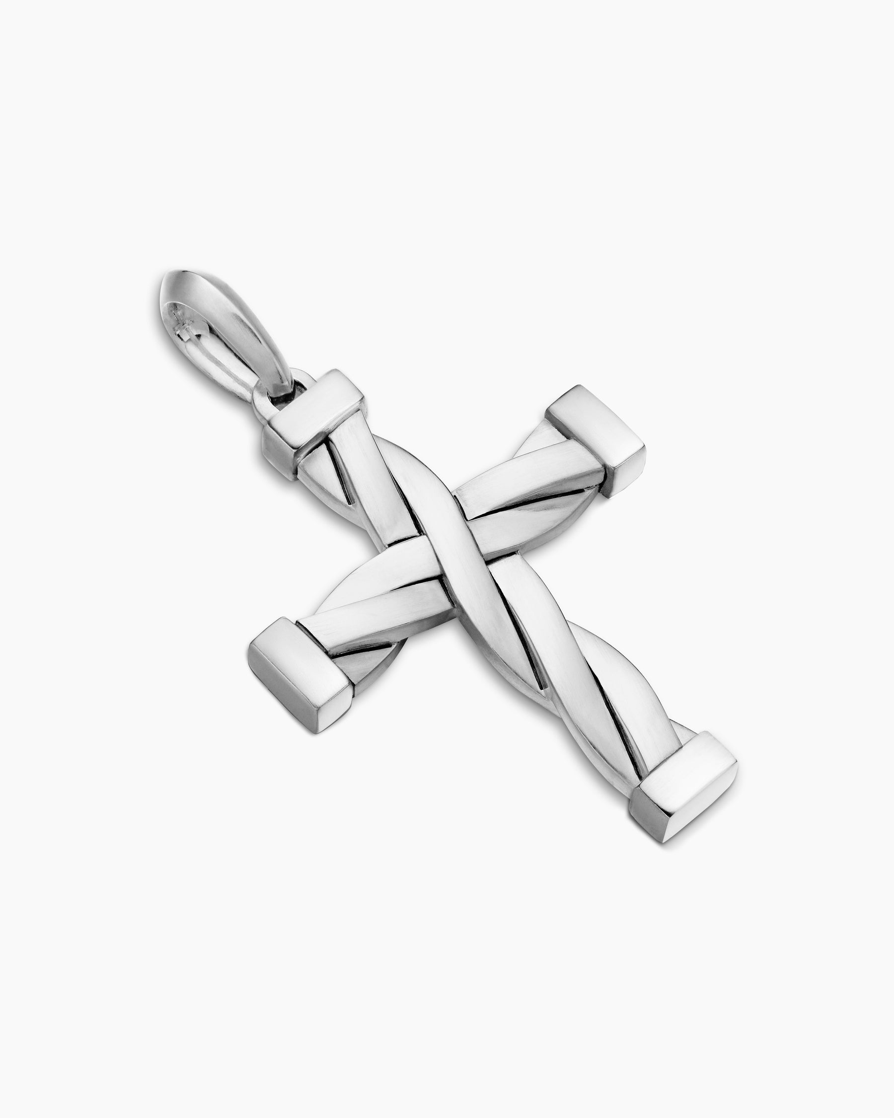 DY Helios Cross Pendant in Sterling Silver, 36mm - Image 3