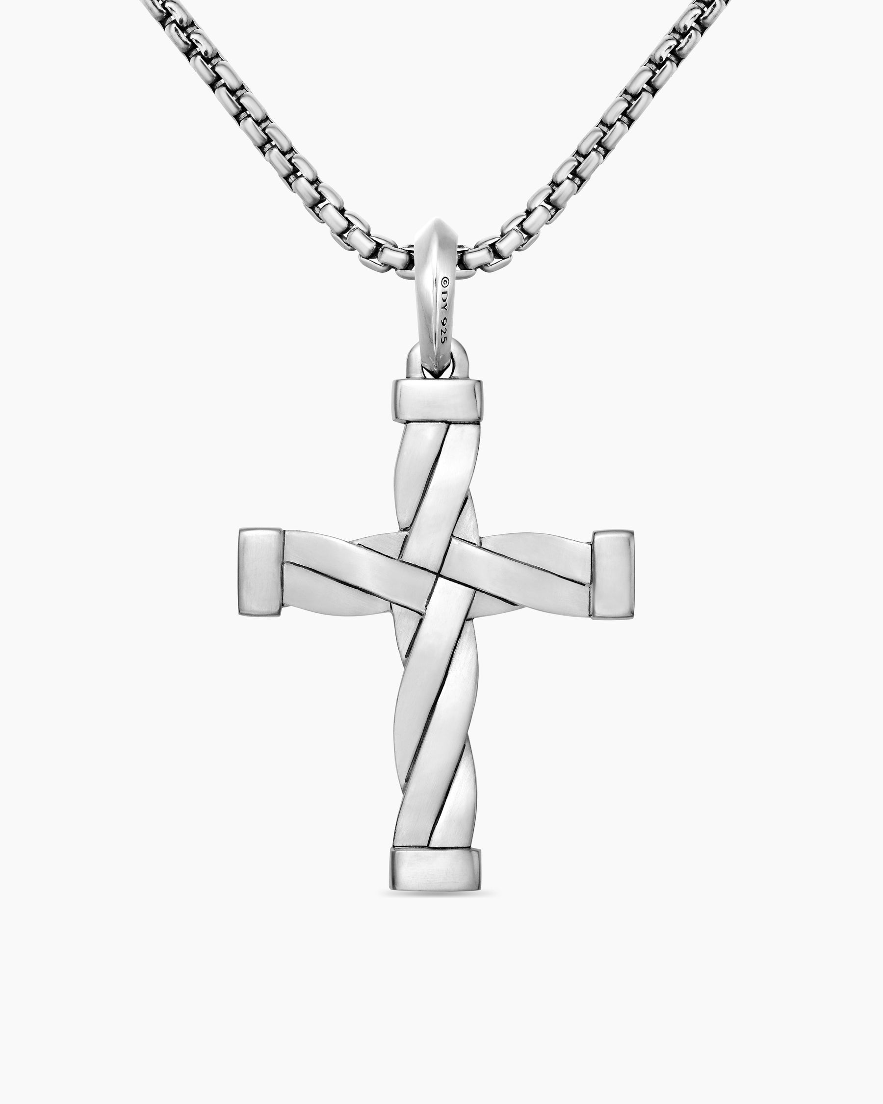 DY Helios Cross Pendant in Sterling Silver, 36mm - Image 4