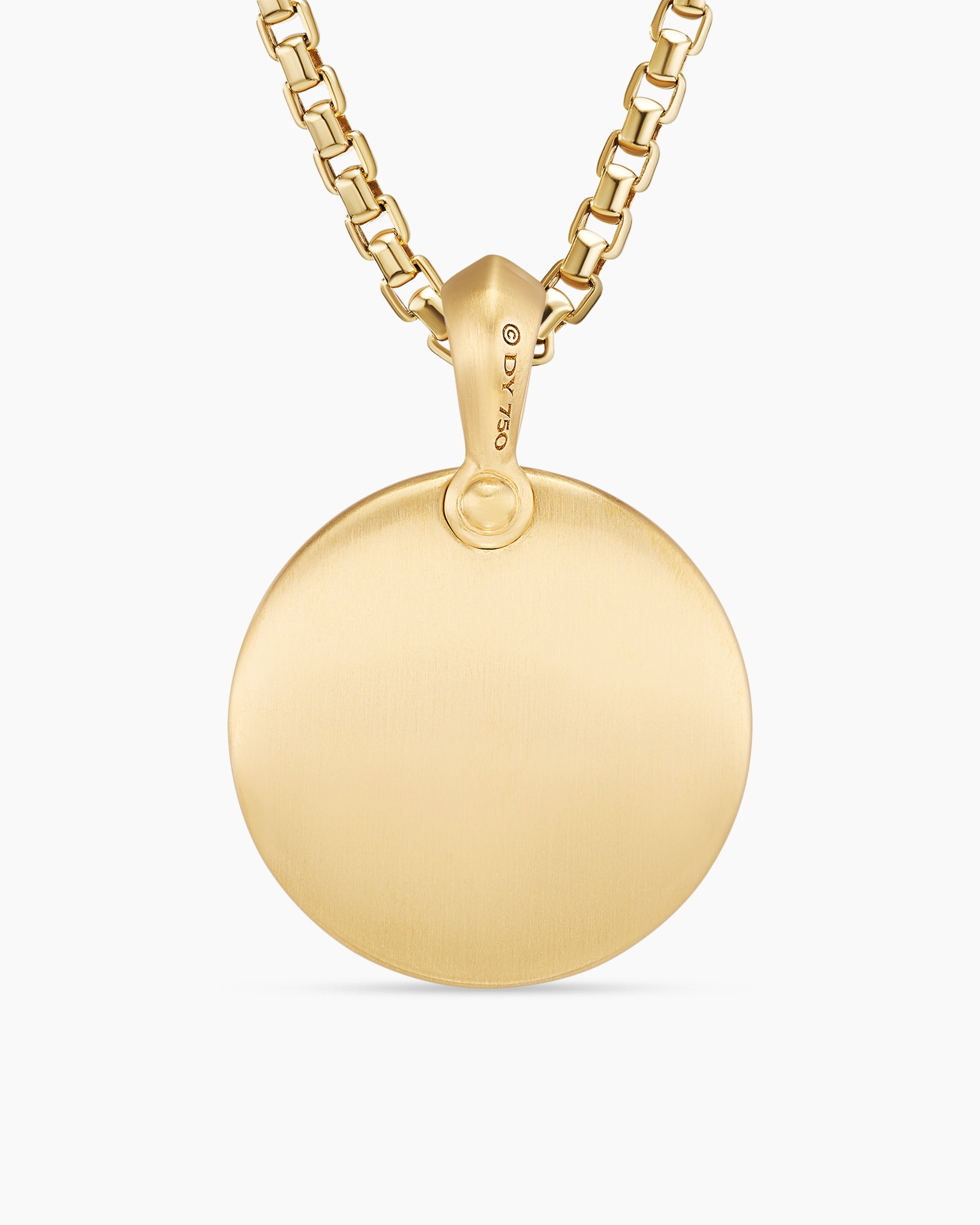 Petrvs Wolf Amulet in 18K Yellow Gold with Diamonds, 21mm - Image 3
