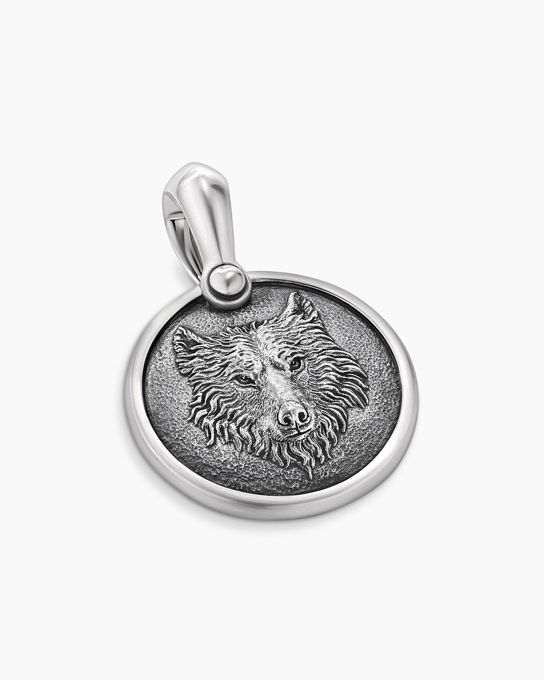 Petrvs Wolf Amulet in Sterling Silver, 21mm - Image 4