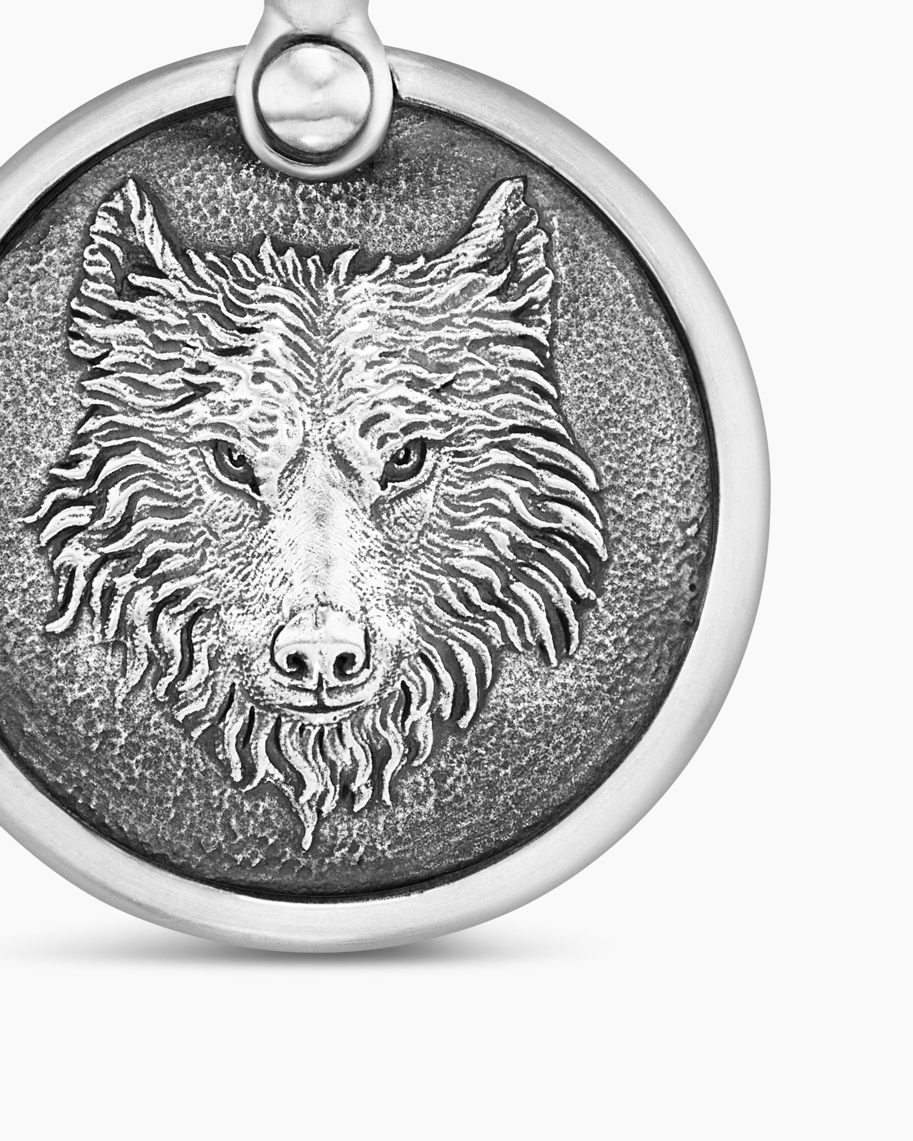 Petrvs Wolf Amulet in Sterling Silver, 21mm - Image 5