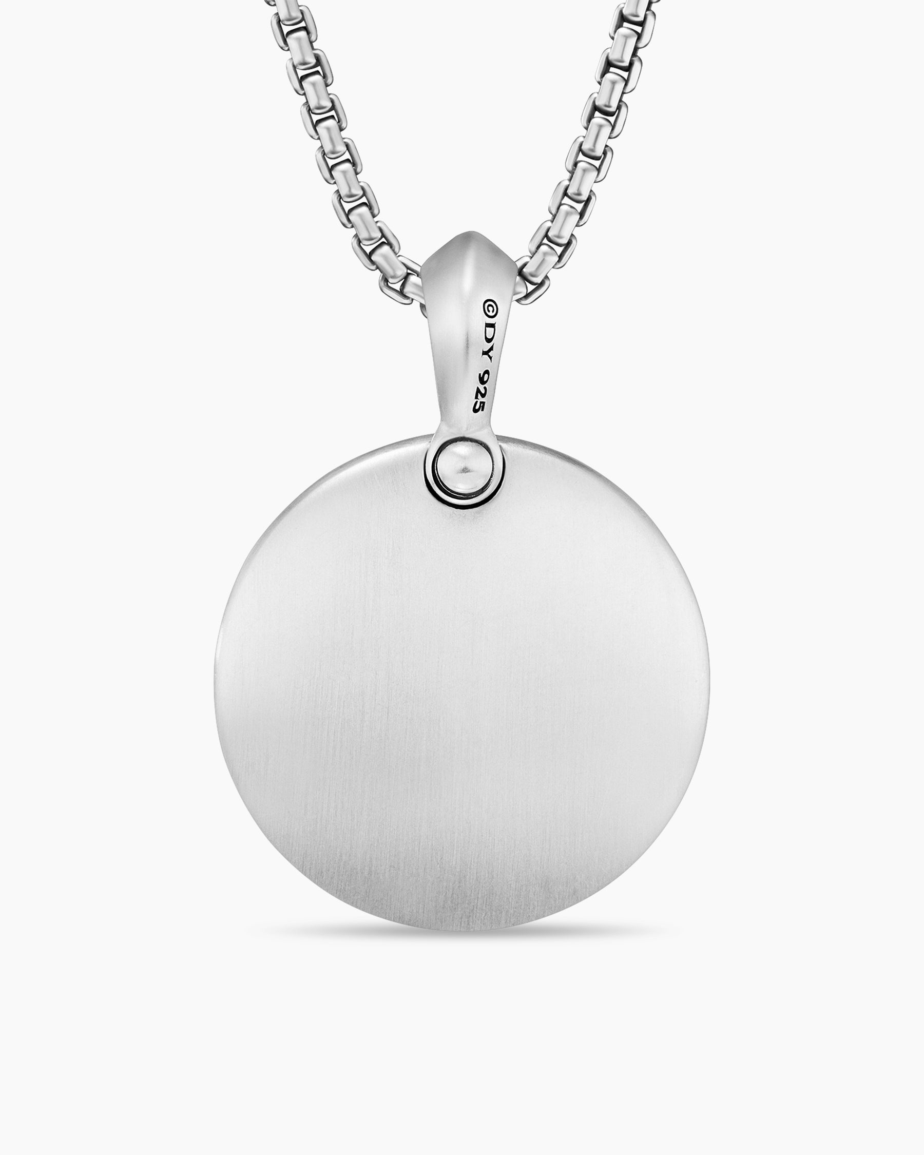 Petrvs Wolf Amulet in Sterling Silver with Black Diamonds, 21mm - Image 3