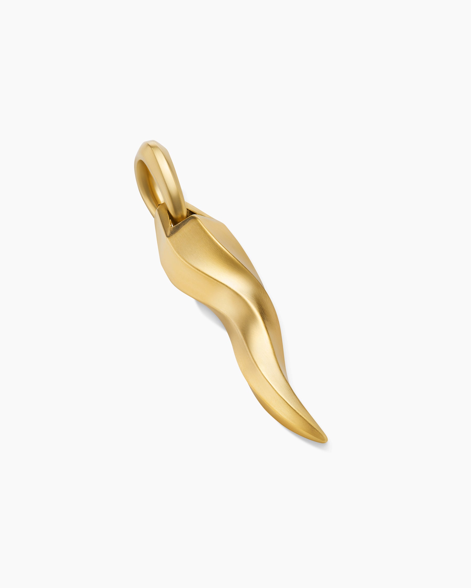 Cornicello Amulet in 18K Yellow Gold, 30mm - Image 3