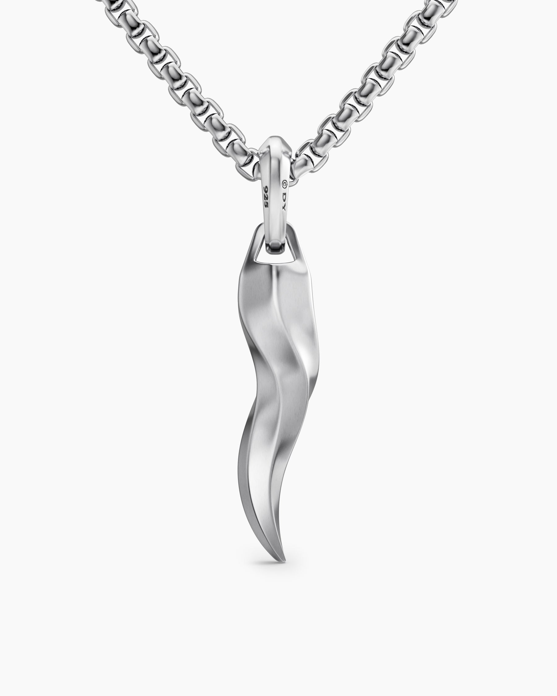 Cornicello Amulet in Sterling Silver, 30.6mm - Image 4