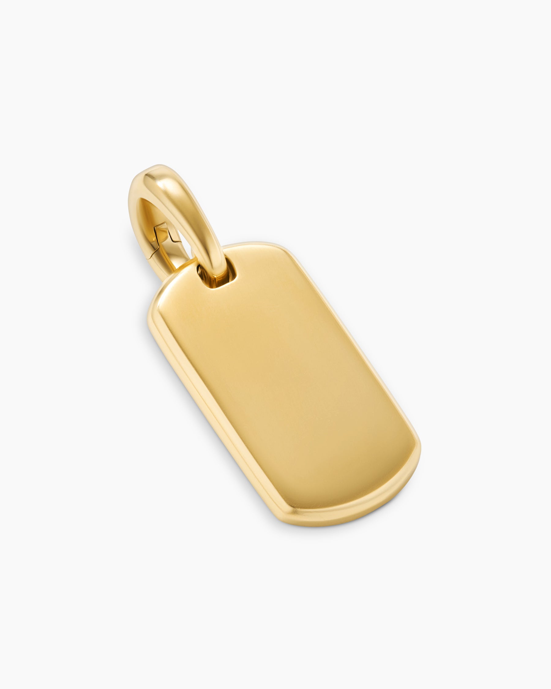 Chevron Tag in 18K Yellow Gold, 21mm - Image 3