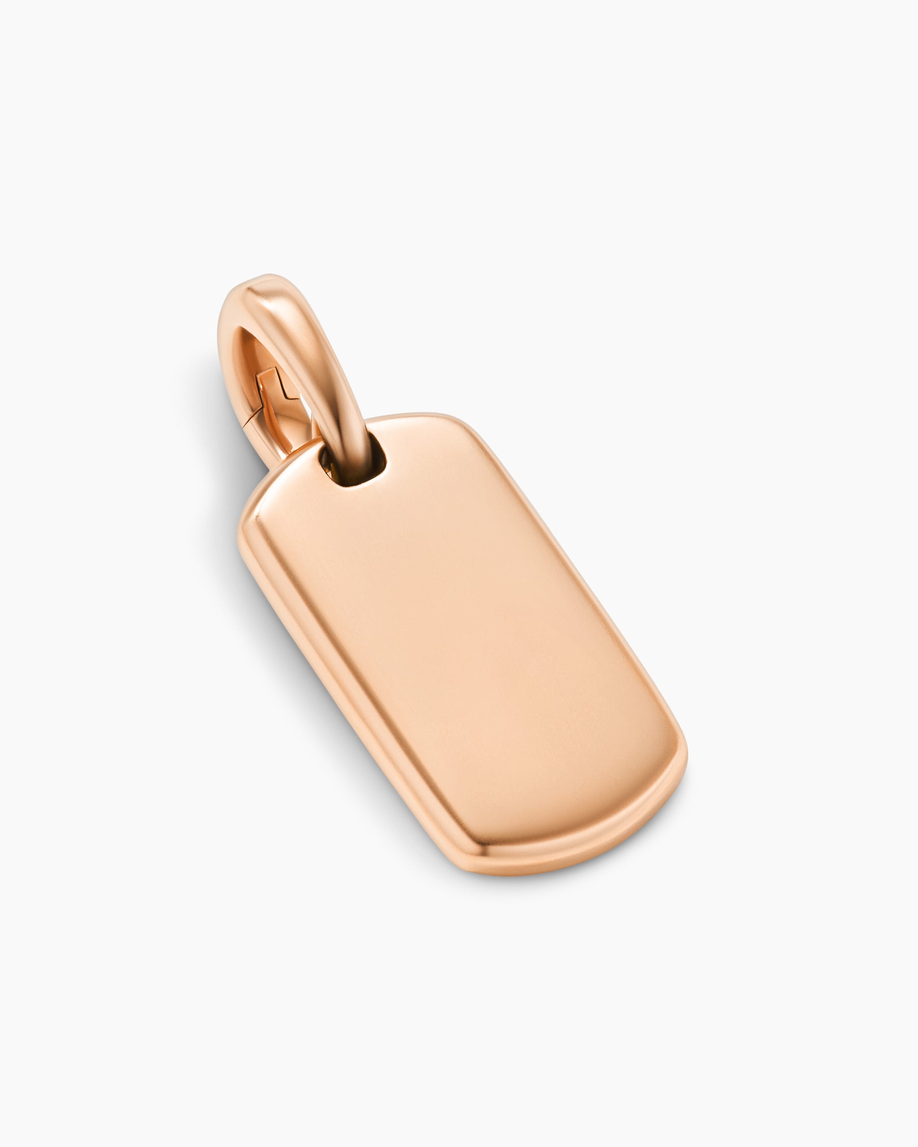 Chevron Tag in 18K Rose Gold, 21mm - Image 3
