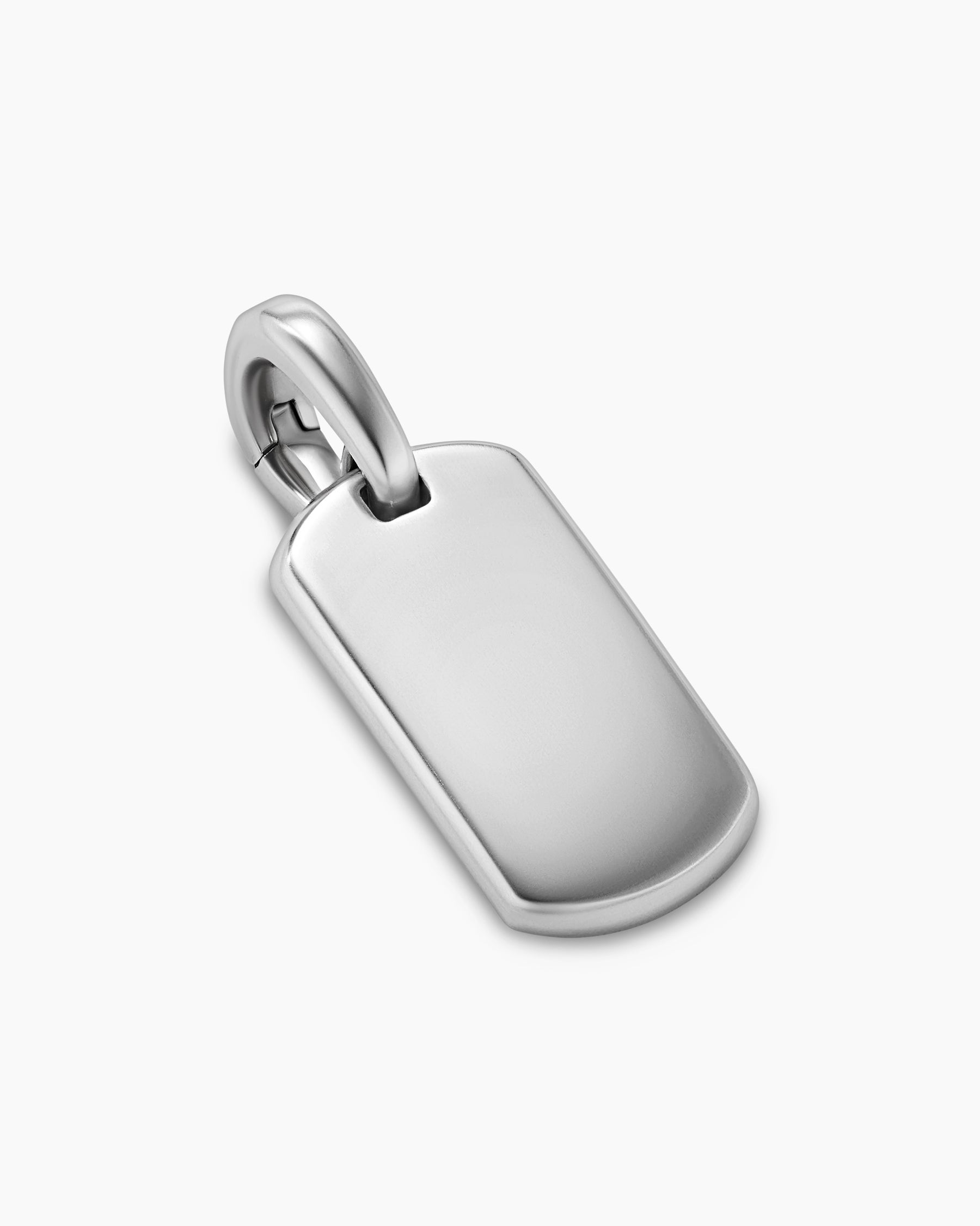 Chevron Tag in Sterling Silver, 21mm - Image 3