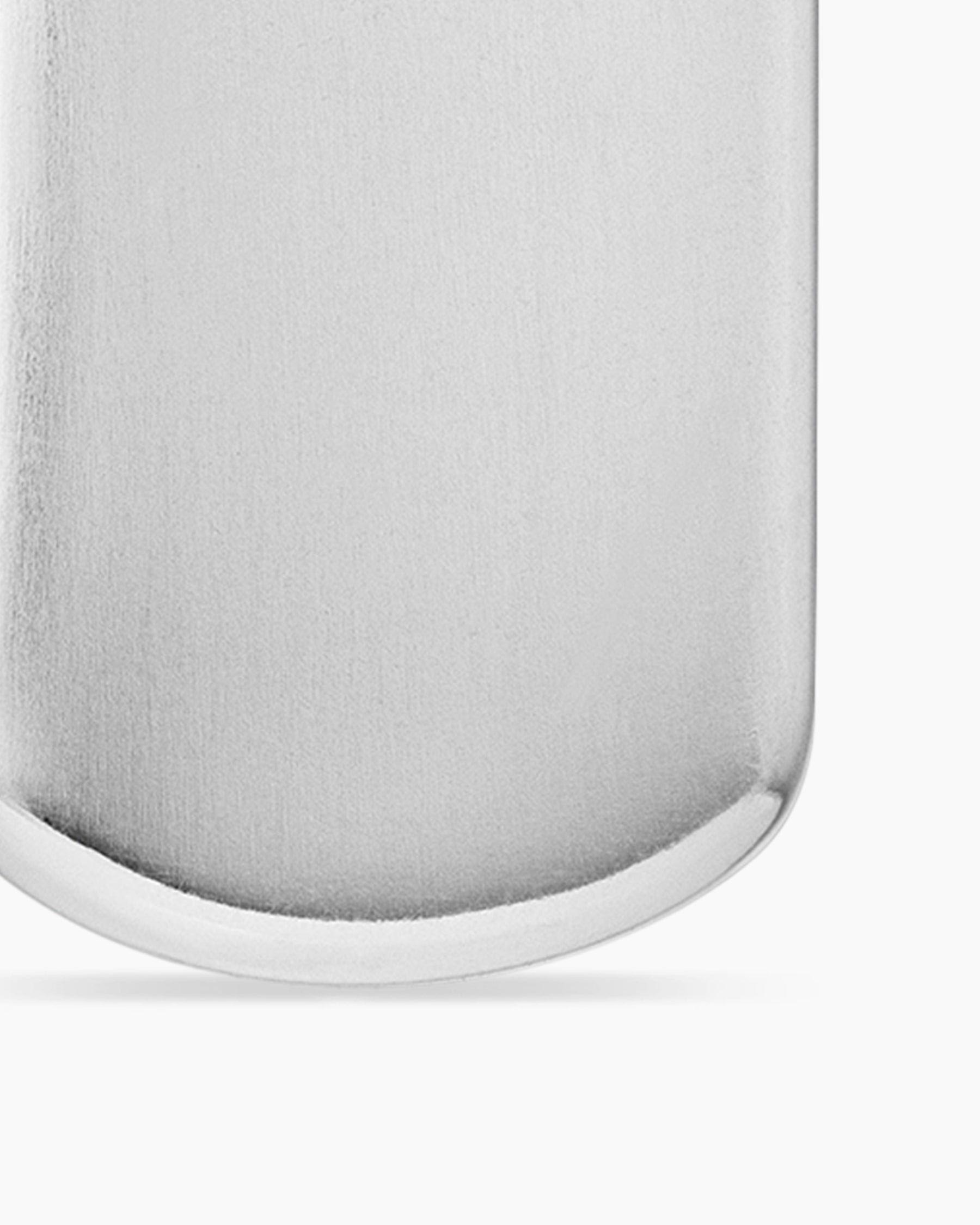 Chevron Tag in Sterling Silver, 21mm - Image 5