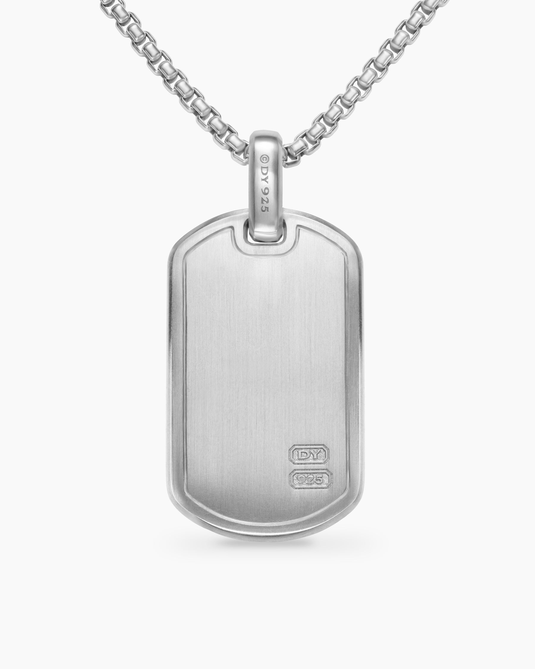Pyramid Tag in Sterling Silver, 35mm - Image 4