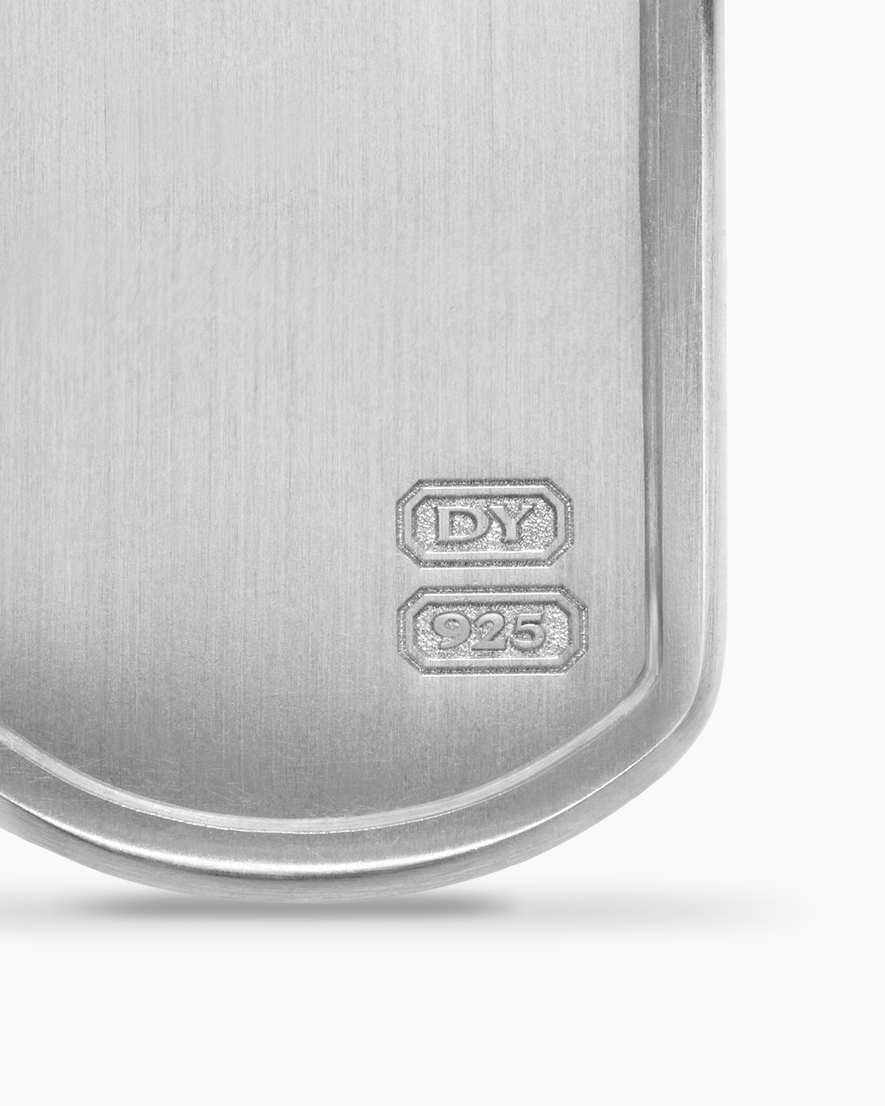 Pyramid Tag in Sterling Silver, 35mm - Image 6