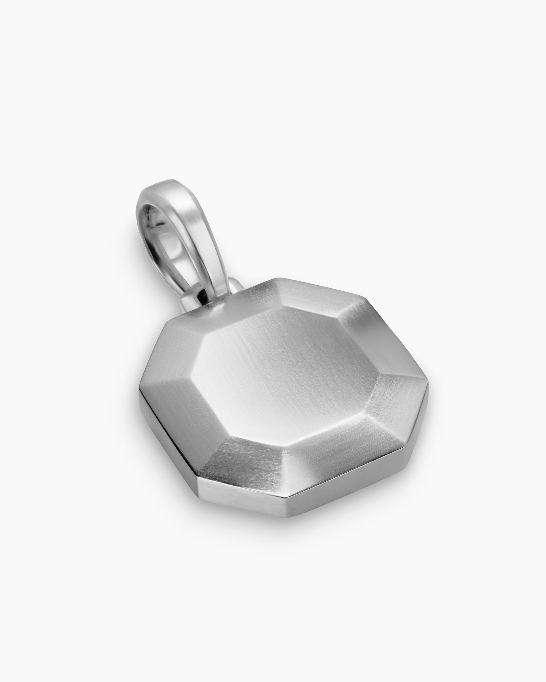 Faceted Amulet in Sterling Silver, 16mm - Image 3