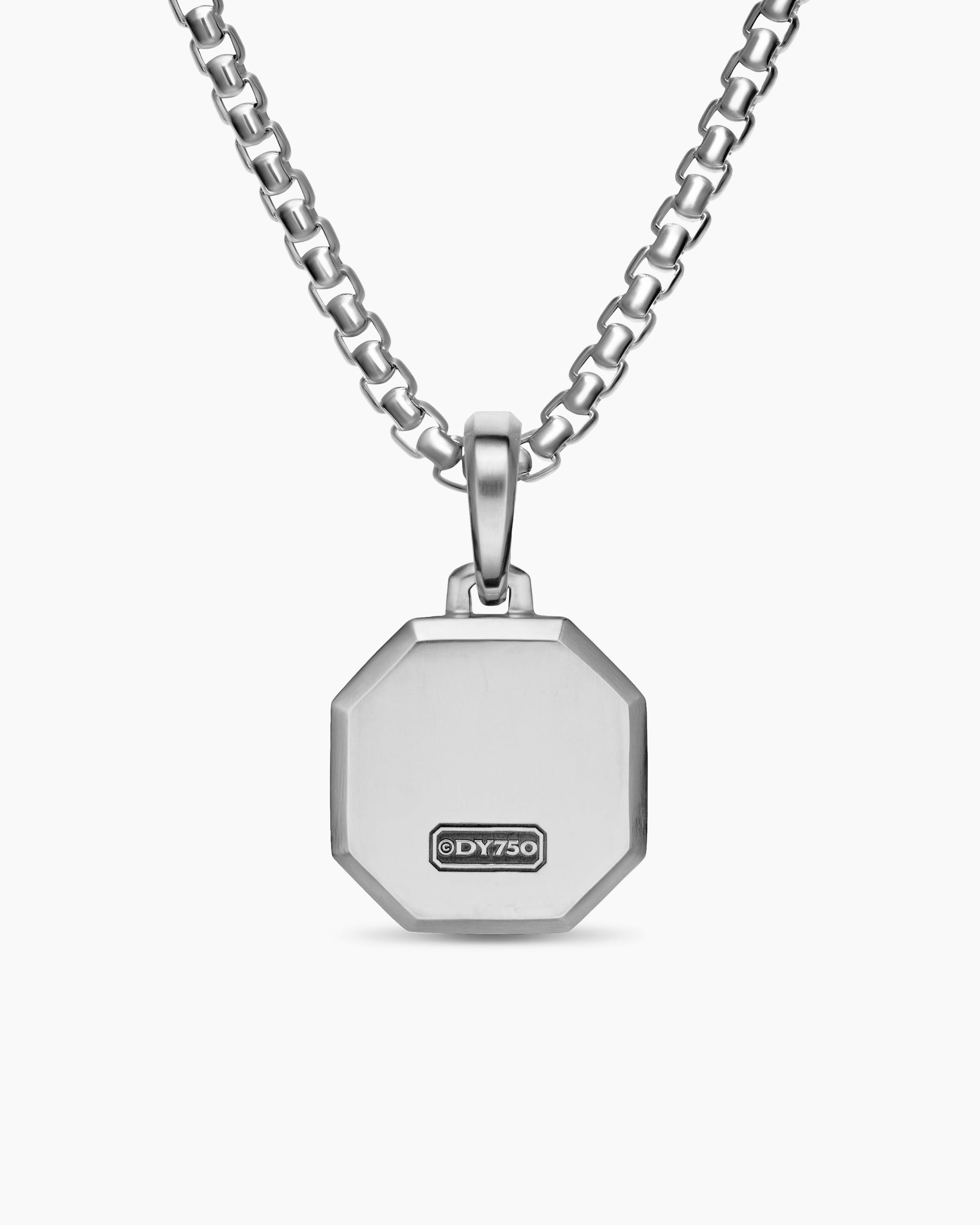Faceted Amulet in Sterling Silver, 16mm - Image 4