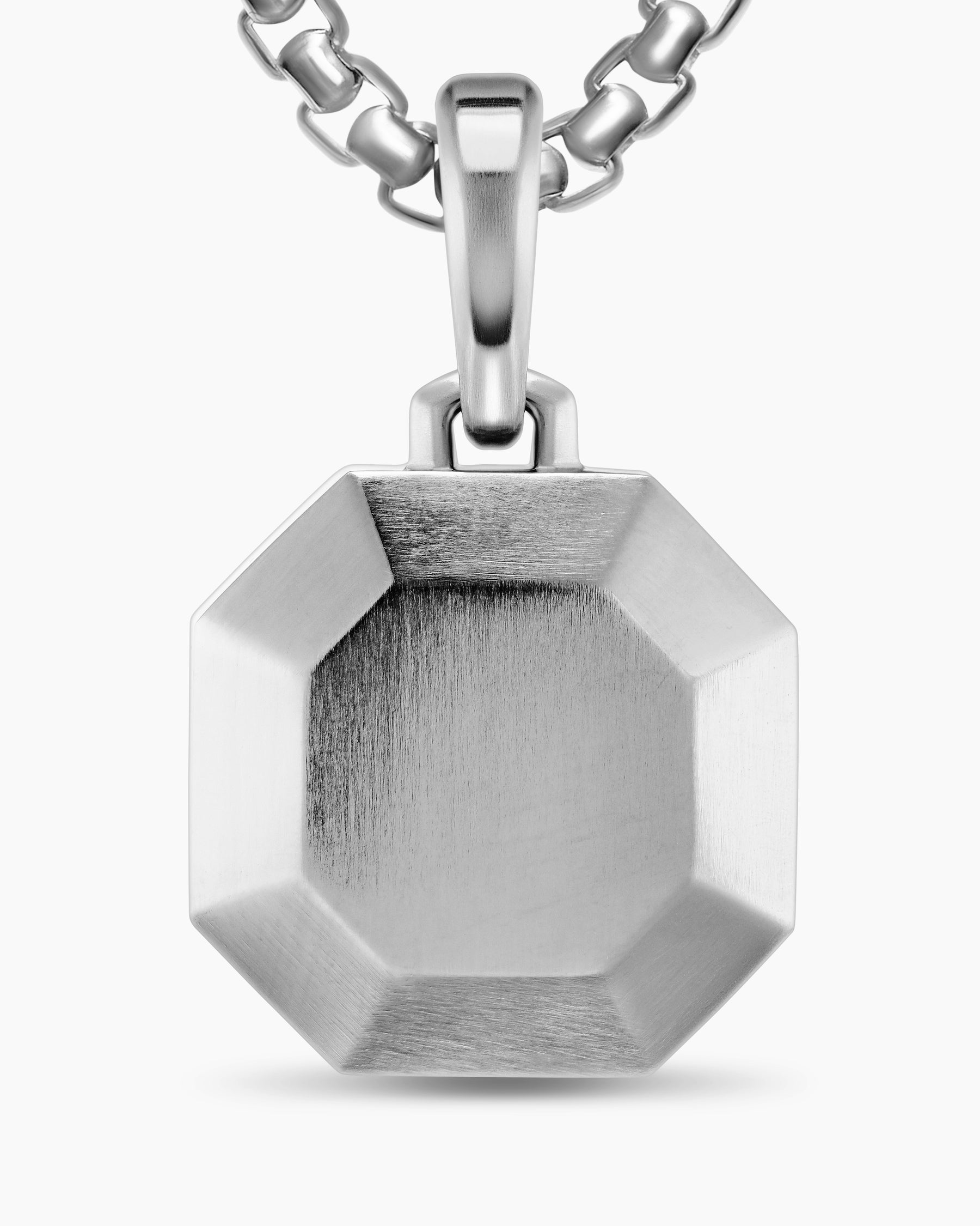 Faceted Amulet in Sterling Silver, 16mm - Image 5