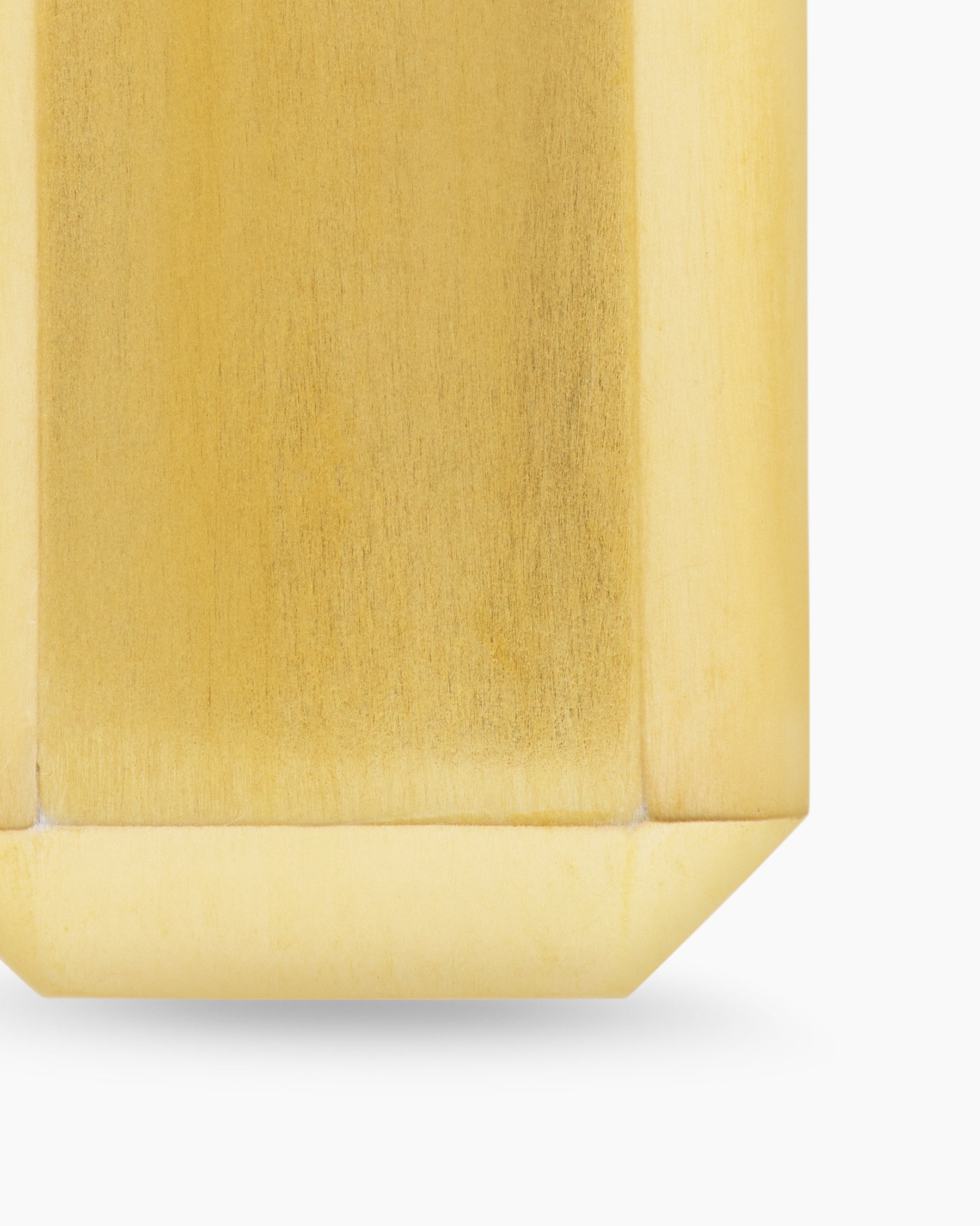 Octagonal Tag in 18K Yellow Gold with Diamonds, 27mm - Image 6