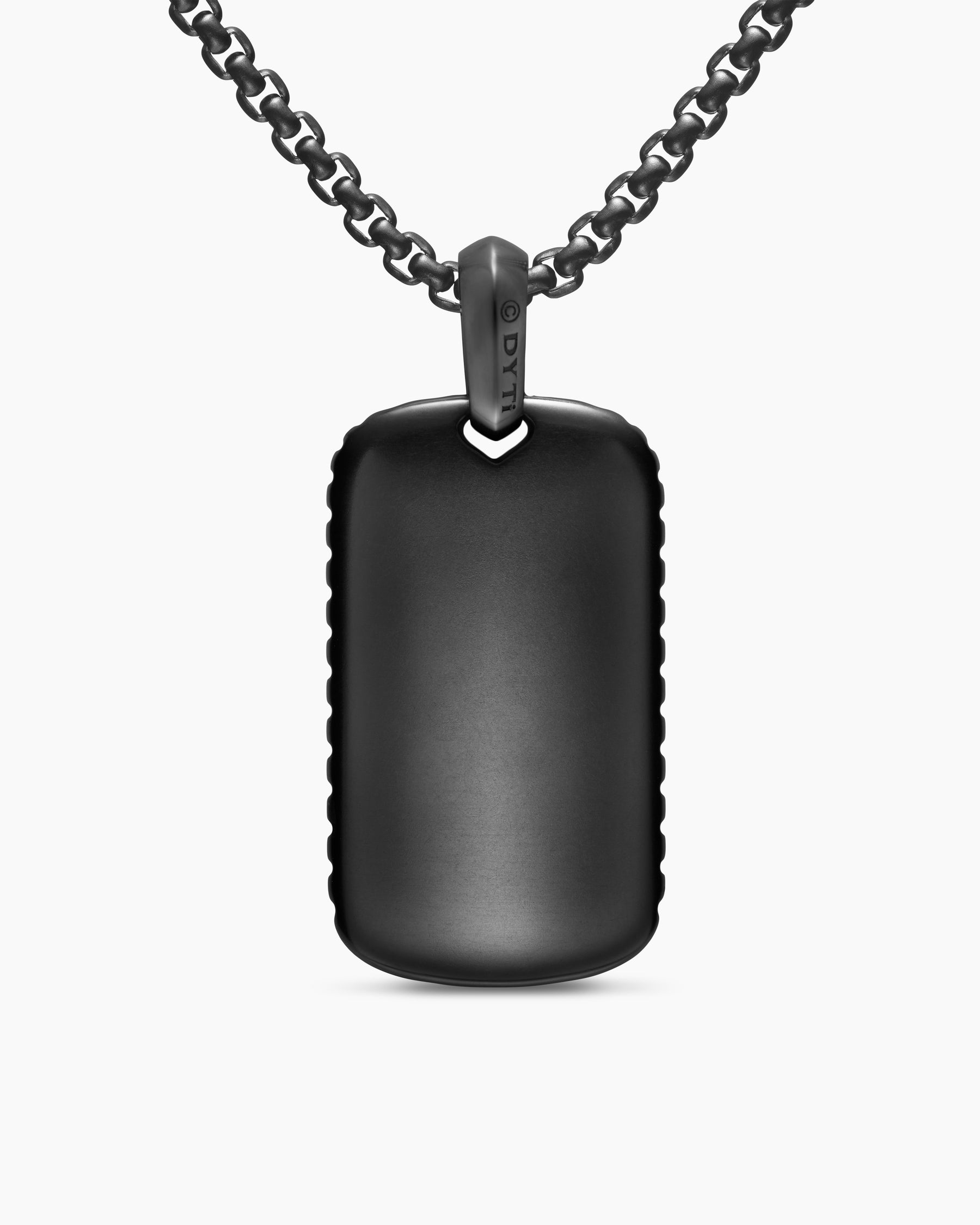 Chevron Tag in Black Titanium, 34mm - Image 4