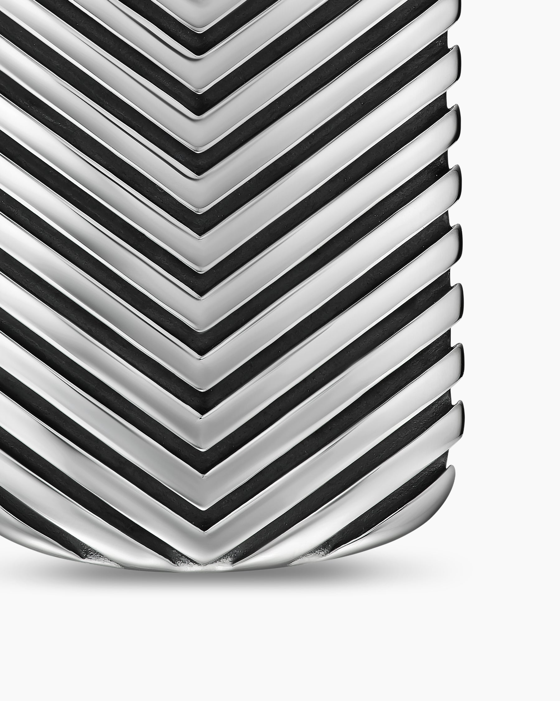 Chevron Tag in Sterling Silver, 34mm - Image 5