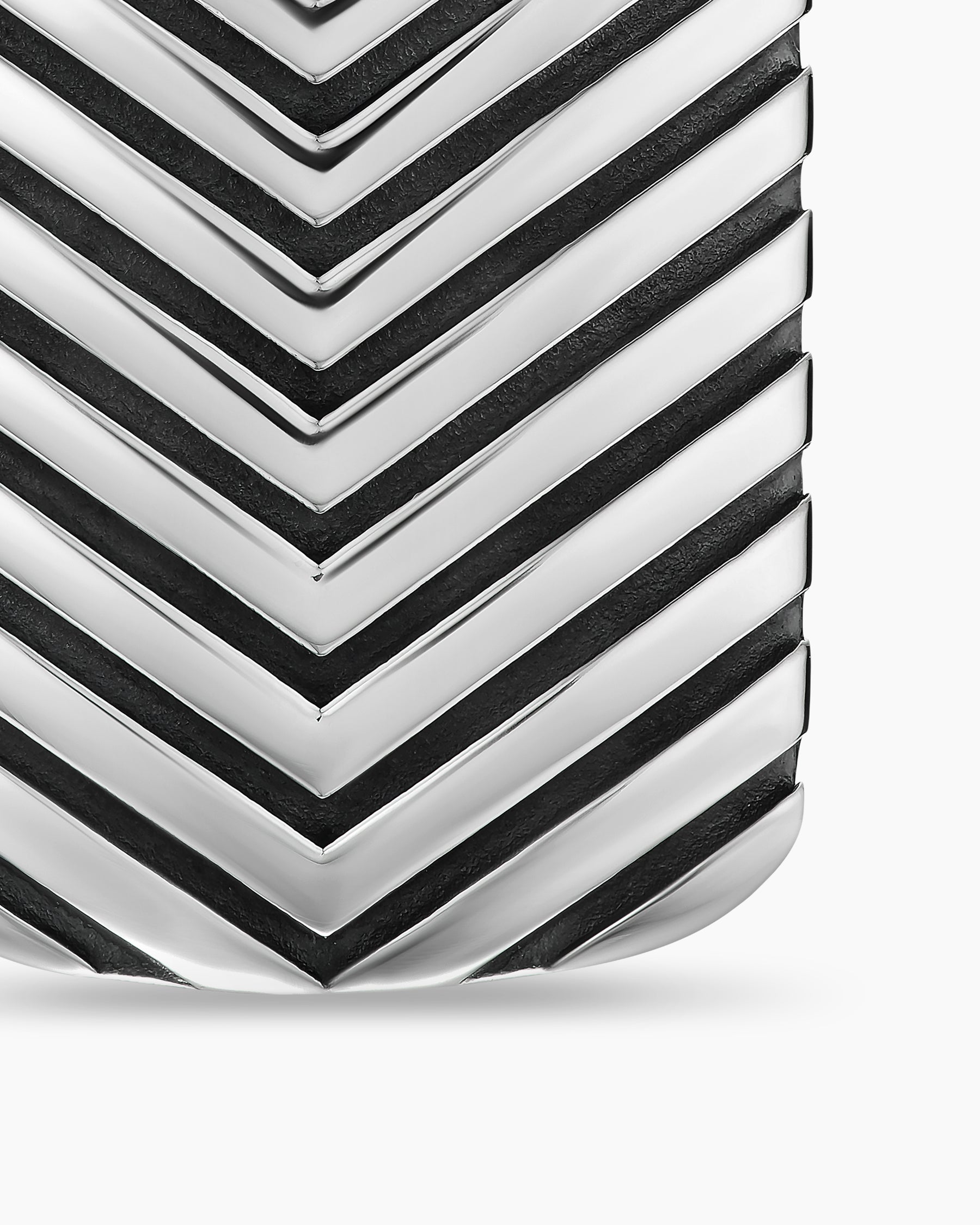 Chevron Tag in Sterling Silver, 27mm - Image 5