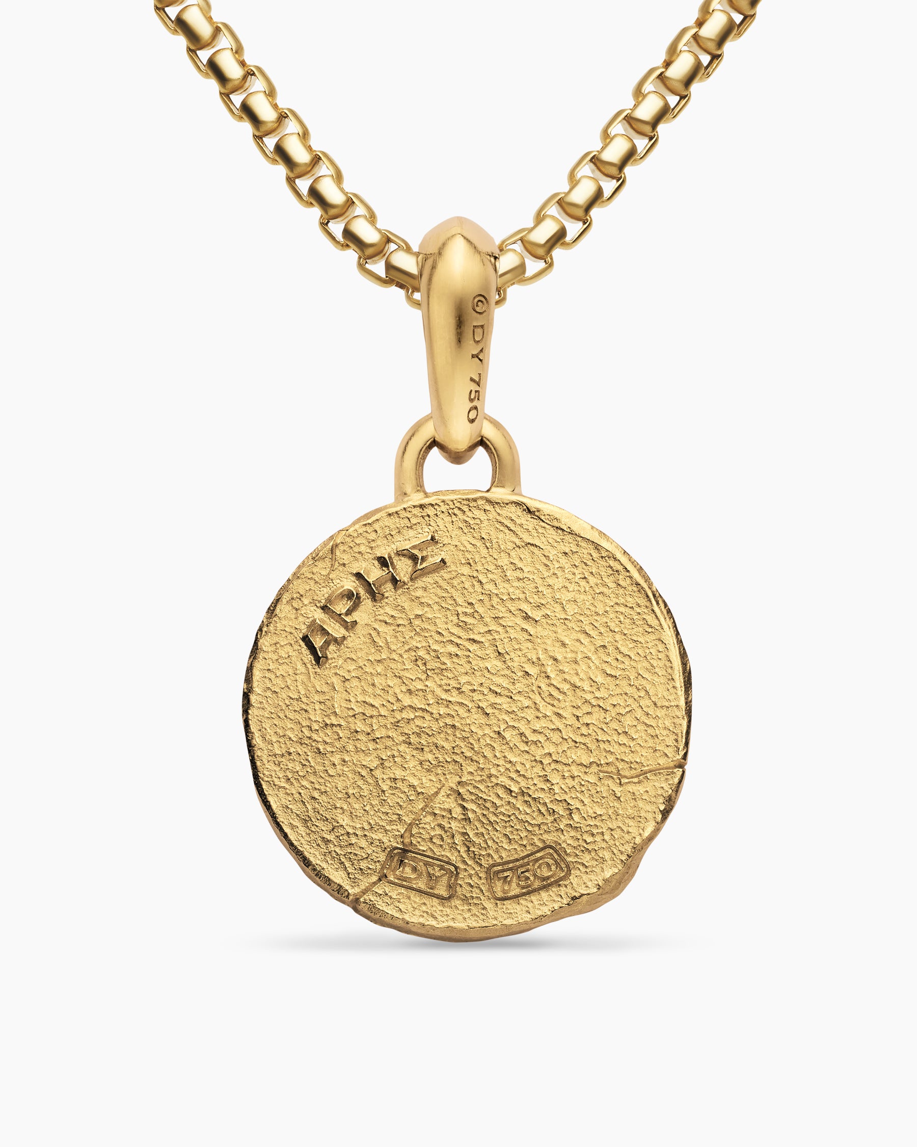 Ares Amulet in 18K Yellow Gold, 24mm - Image 3