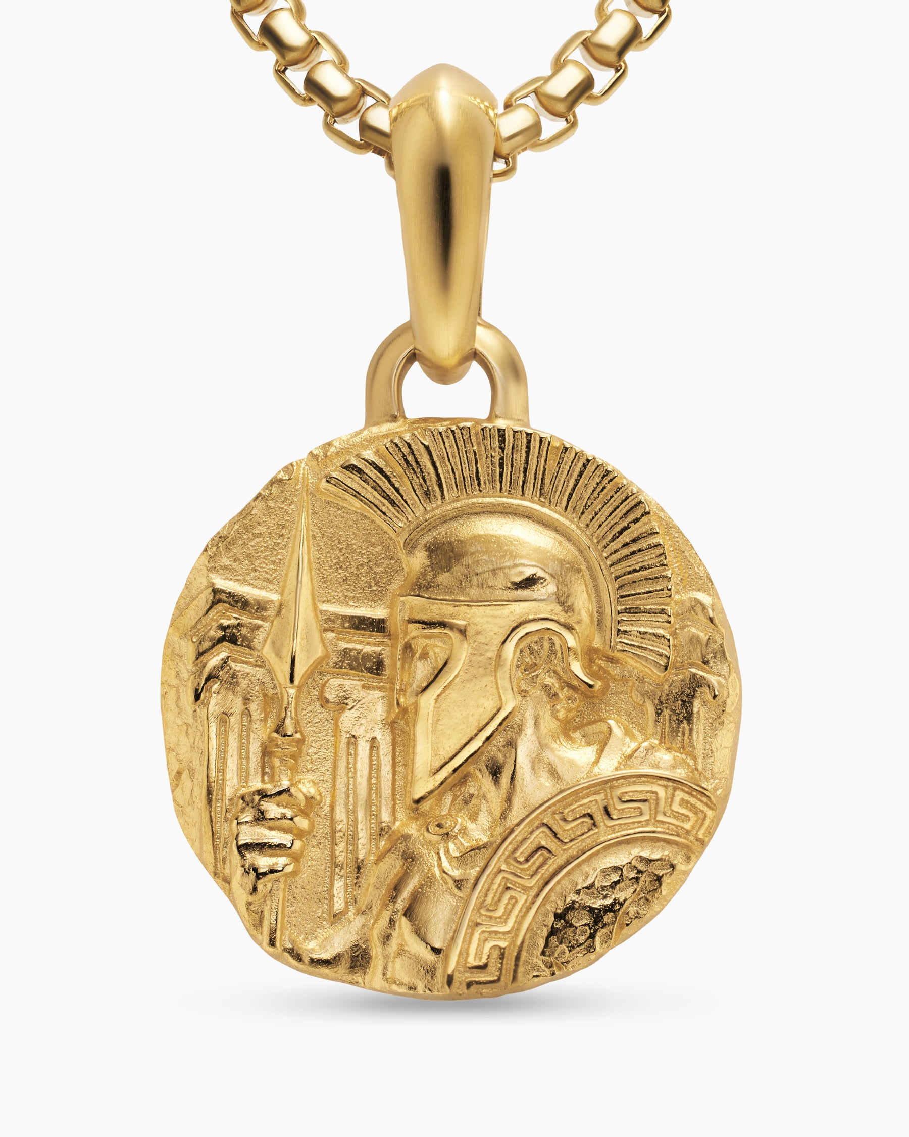 Ares Amulet in 18K Yellow Gold, 24mm - Image 4