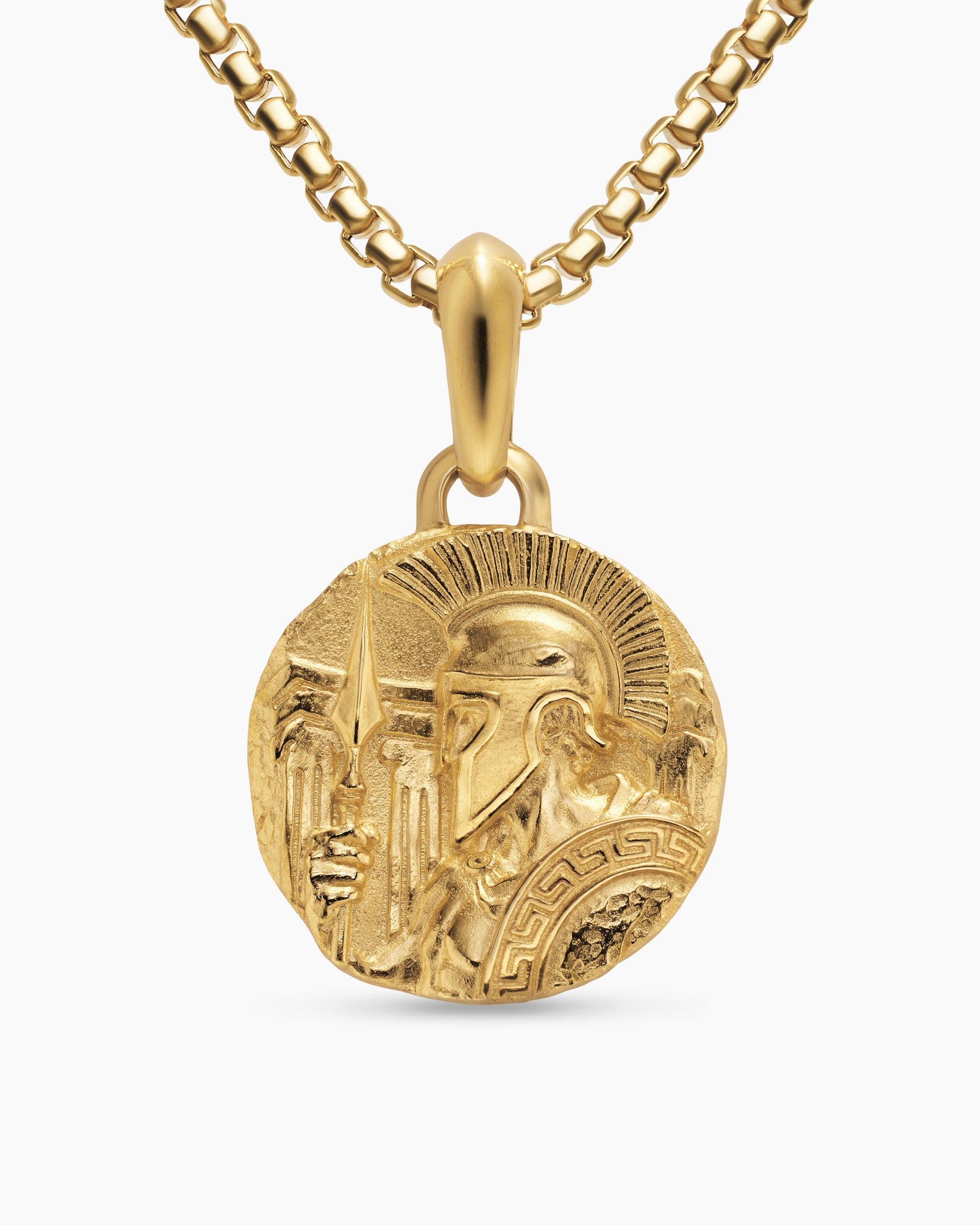 Ares Amulet in 18K Yellow Gold, 24mm
