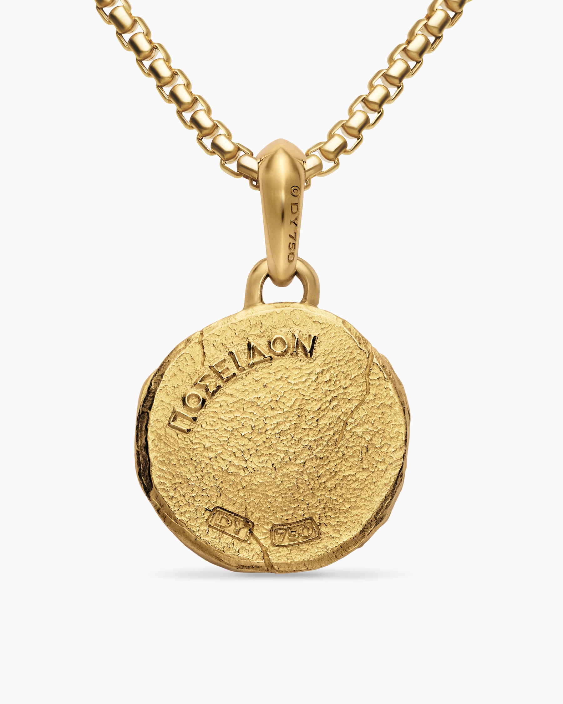 Poseidon Amulet in 18K Yellow Gold, 24mm - Image 3