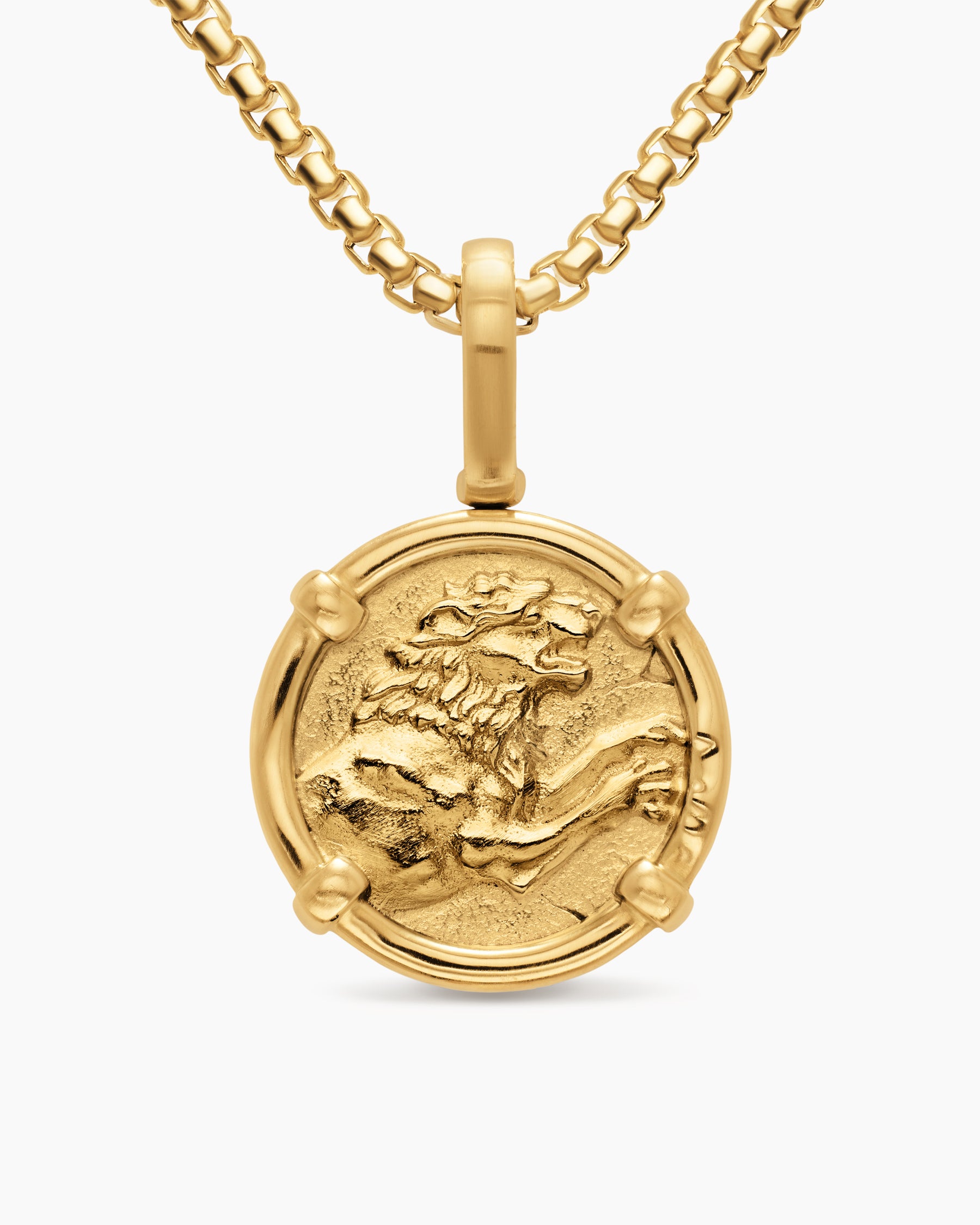 Alexander the Great Amulet in 18K Yellow Gold, 20.5mm - Image 3